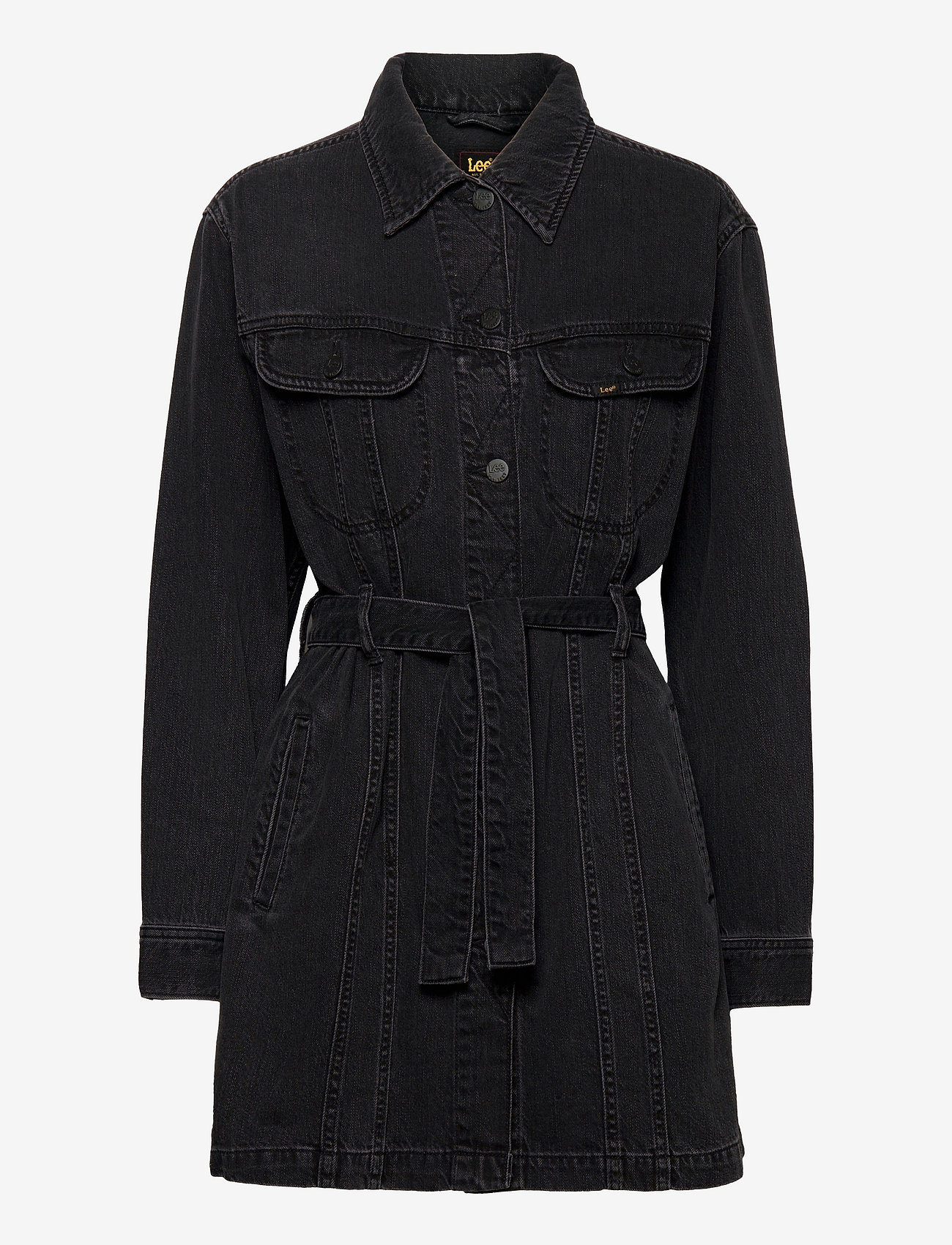 Lee Jeans - BELTED RIDER JACKET - black duns - 0