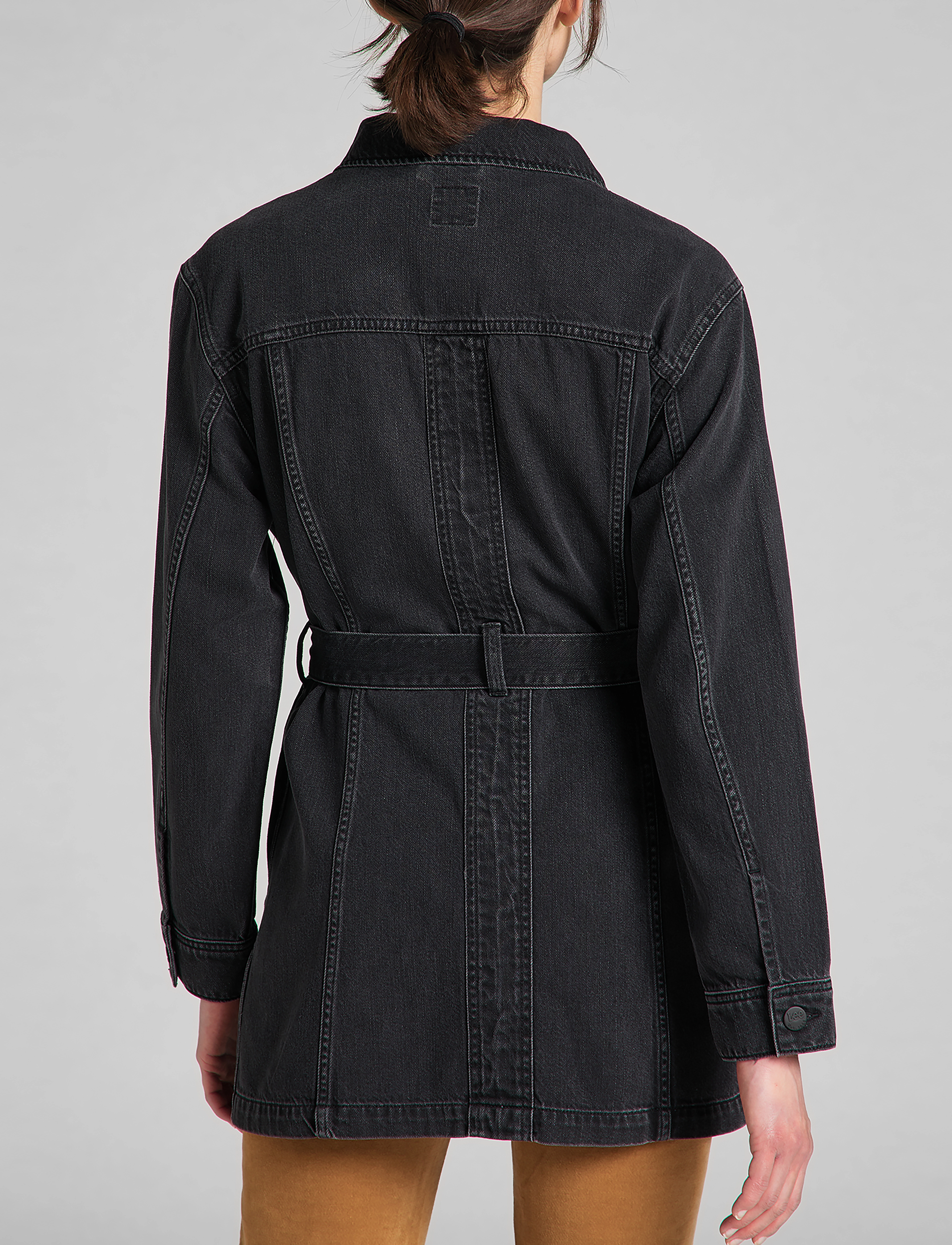 Lee Jeans - BELTED RIDER JACKET - black duns - 3