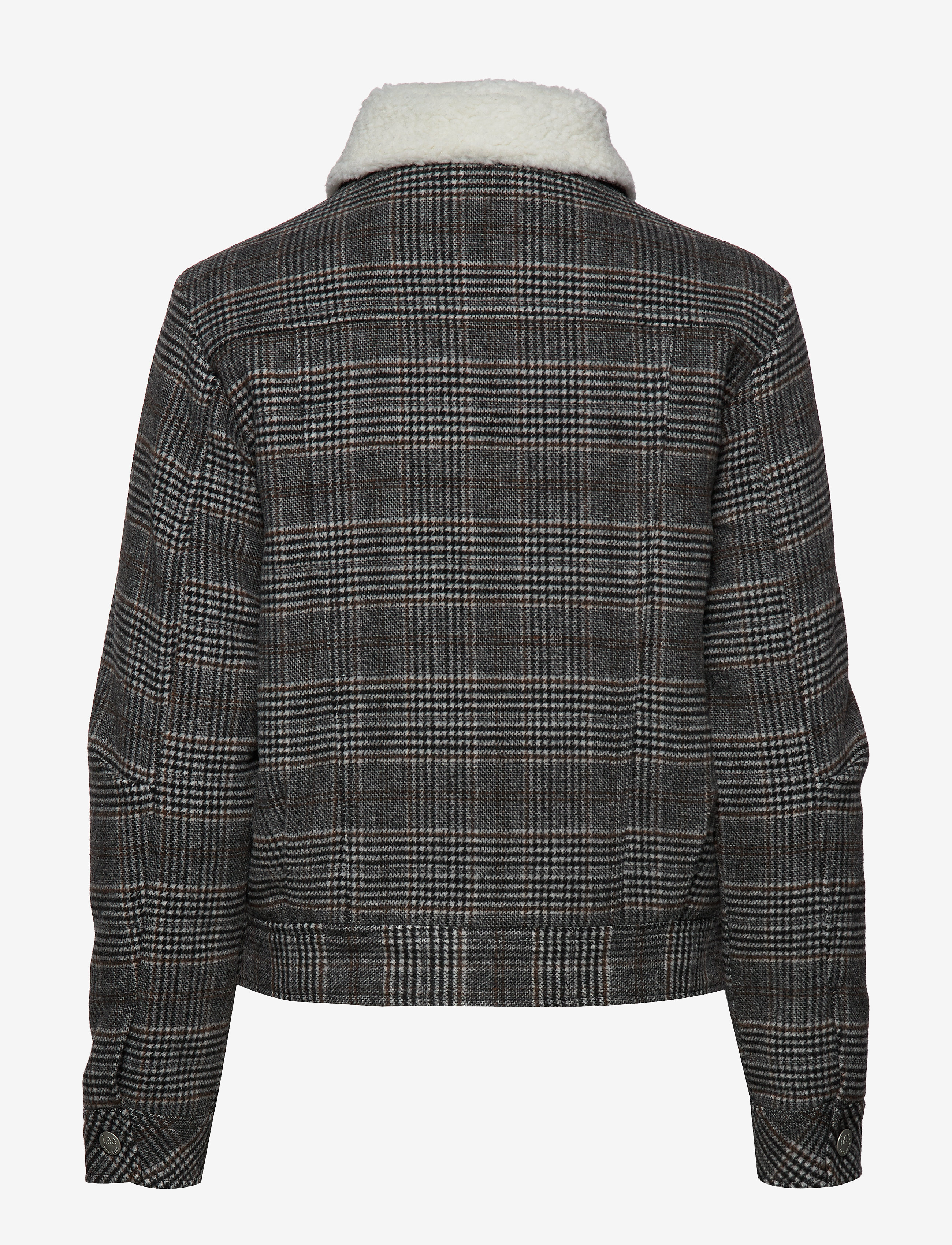 Lee Jeans - WOOL CHECK SHERPA JK - khaki - 1