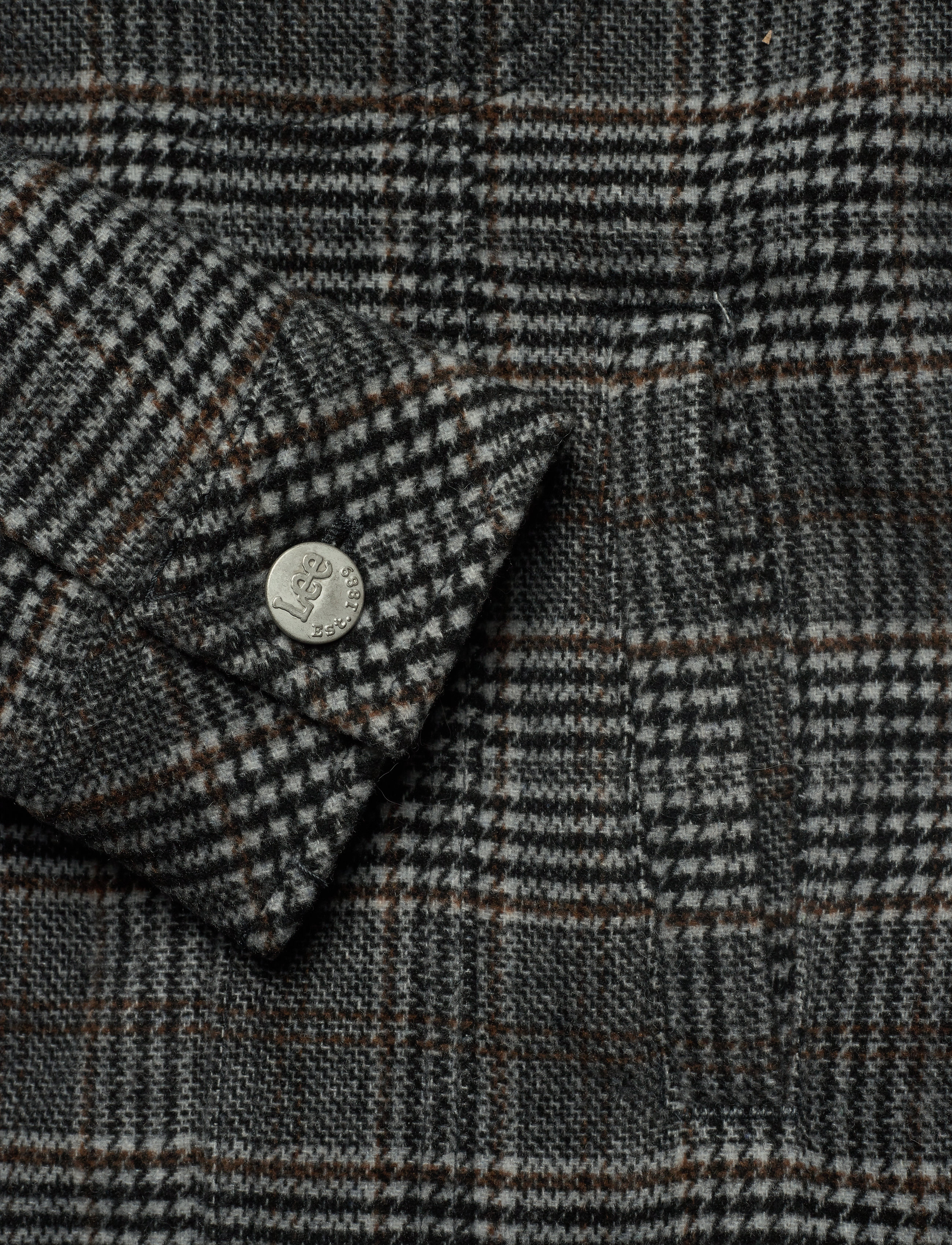 Lee Jeans - WOOL CHECK SHERPA JK - khaki - 3