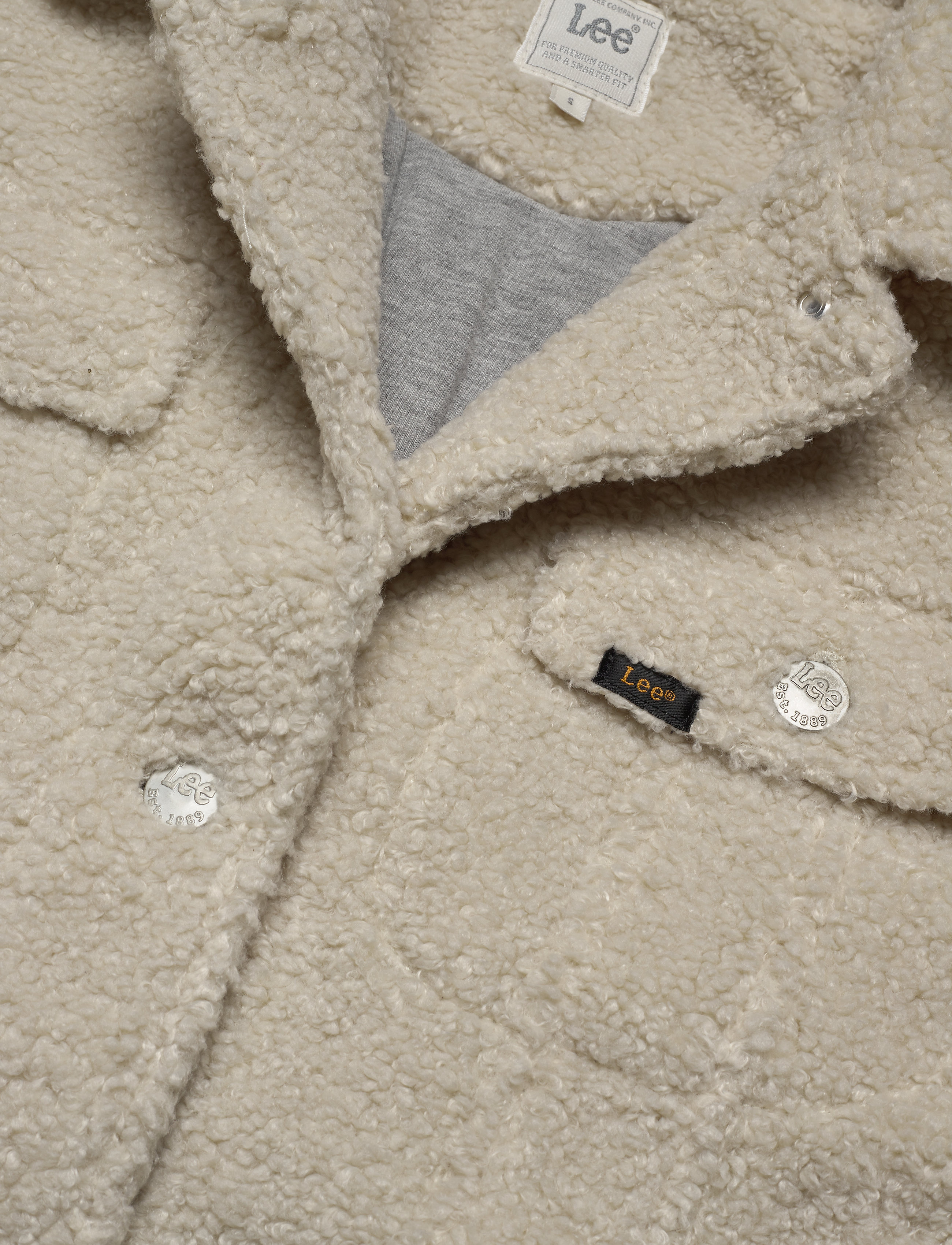Lee Jeans - SHERPA RIDER JACKET - off white - 2