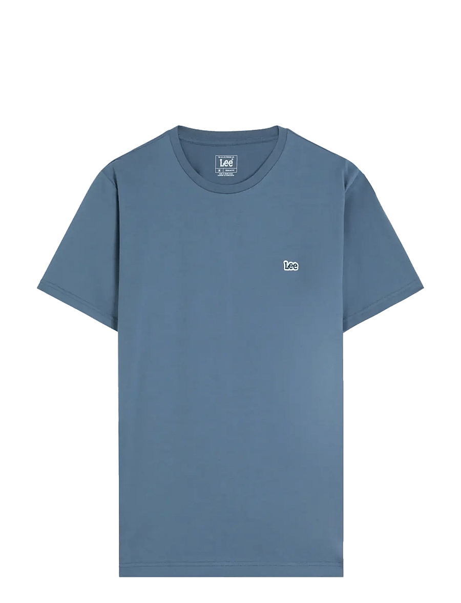 Lee Jeans - SS PATCH LOGO TEE - kortærmede t-shirts - bering sea - 1