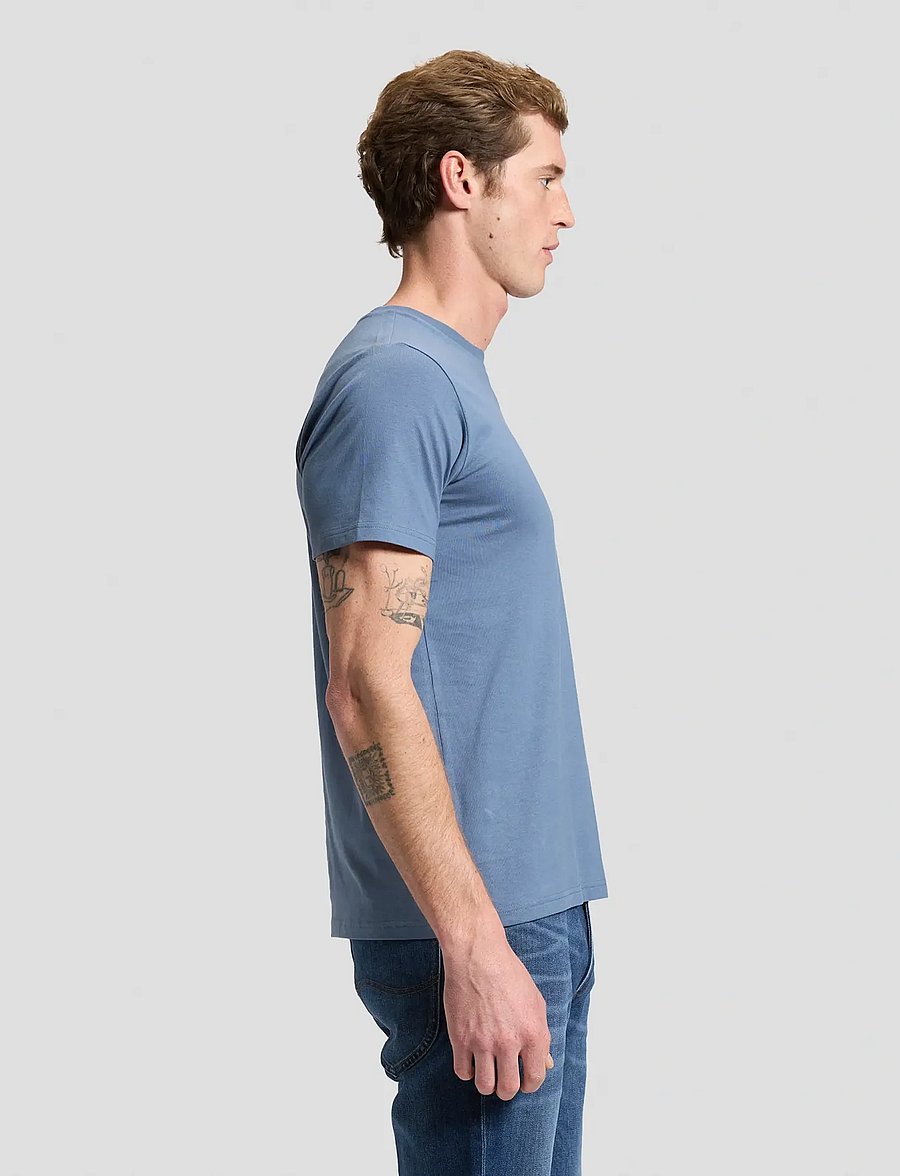 Lee Jeans - SS PATCH LOGO TEE - kortærmede t-shirts - bering sea - 4