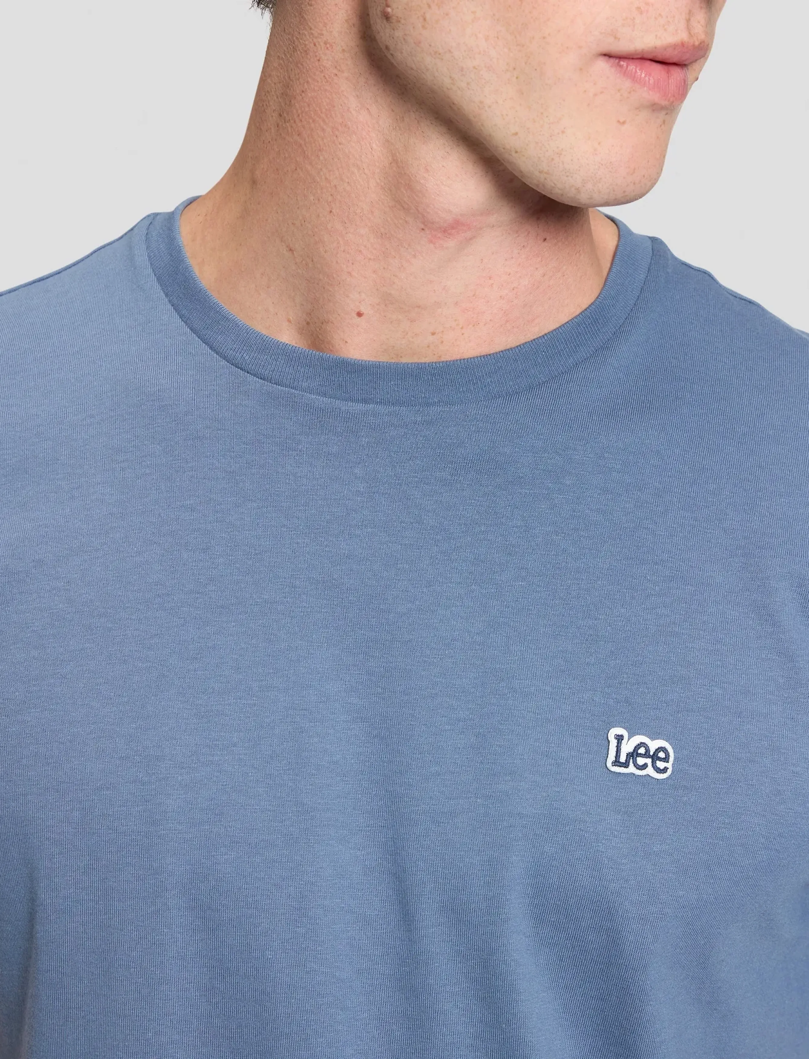 Lee Jeans - SS PATCH LOGO TEE - kortærmede t-shirts - bering sea - 5