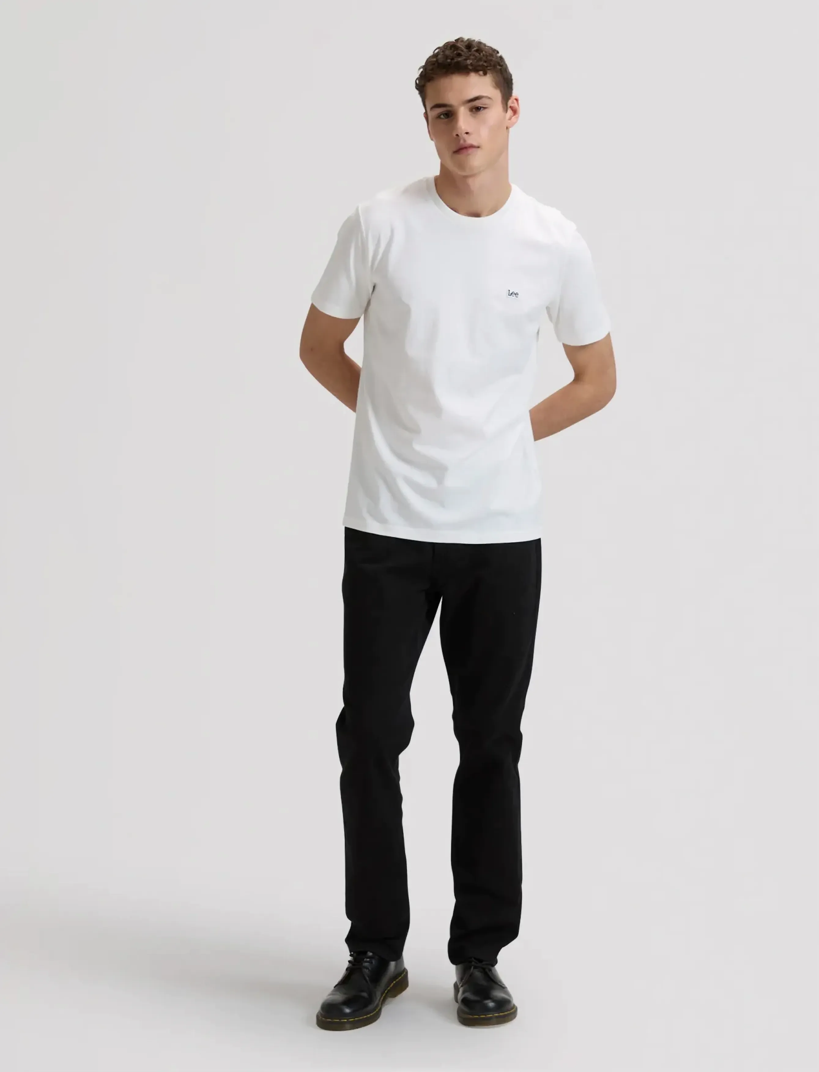 Lee Jeans - SS PATCH LOGO TEE - t-krekli ar īsām piedurknēm - white - 3