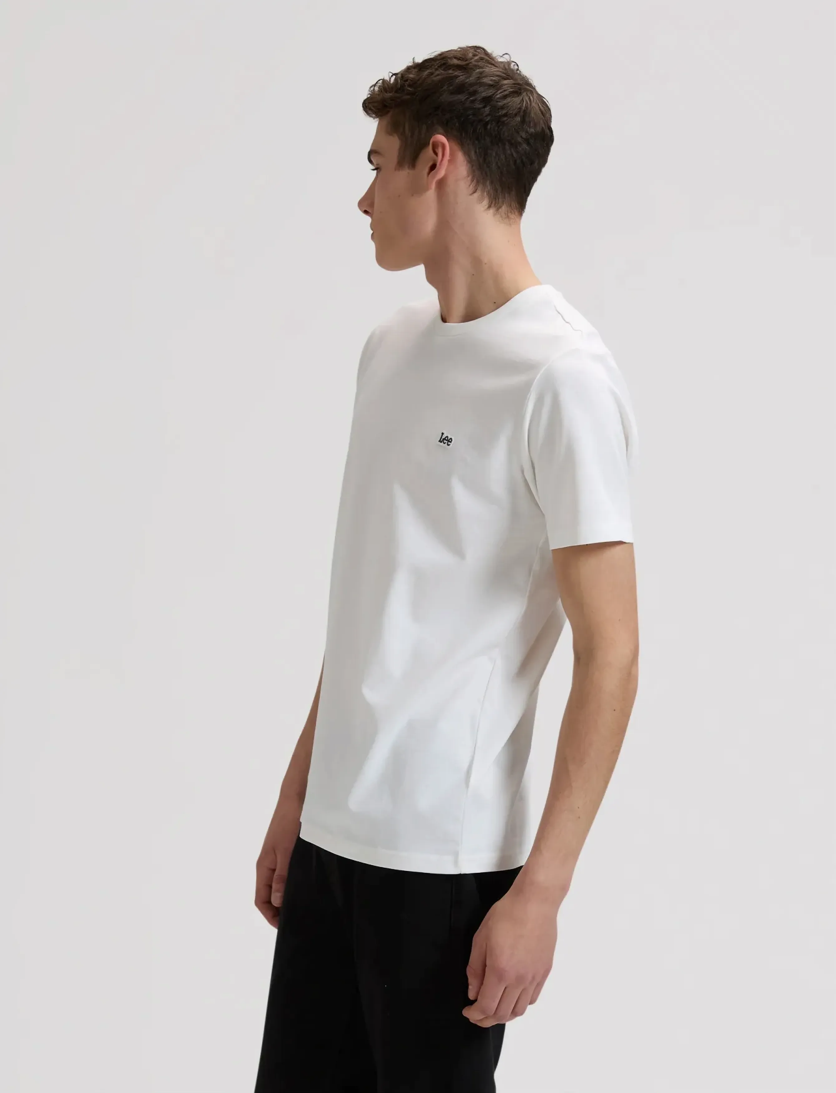 Lee Jeans - SS PATCH LOGO TEE - t-krekli ar īsām piedurknēm - white - 4