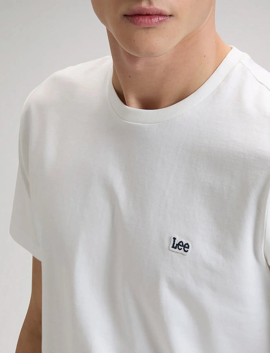 Lee Jeans - SS PATCH LOGO TEE - t-krekli ar īsām piedurknēm - white - 5