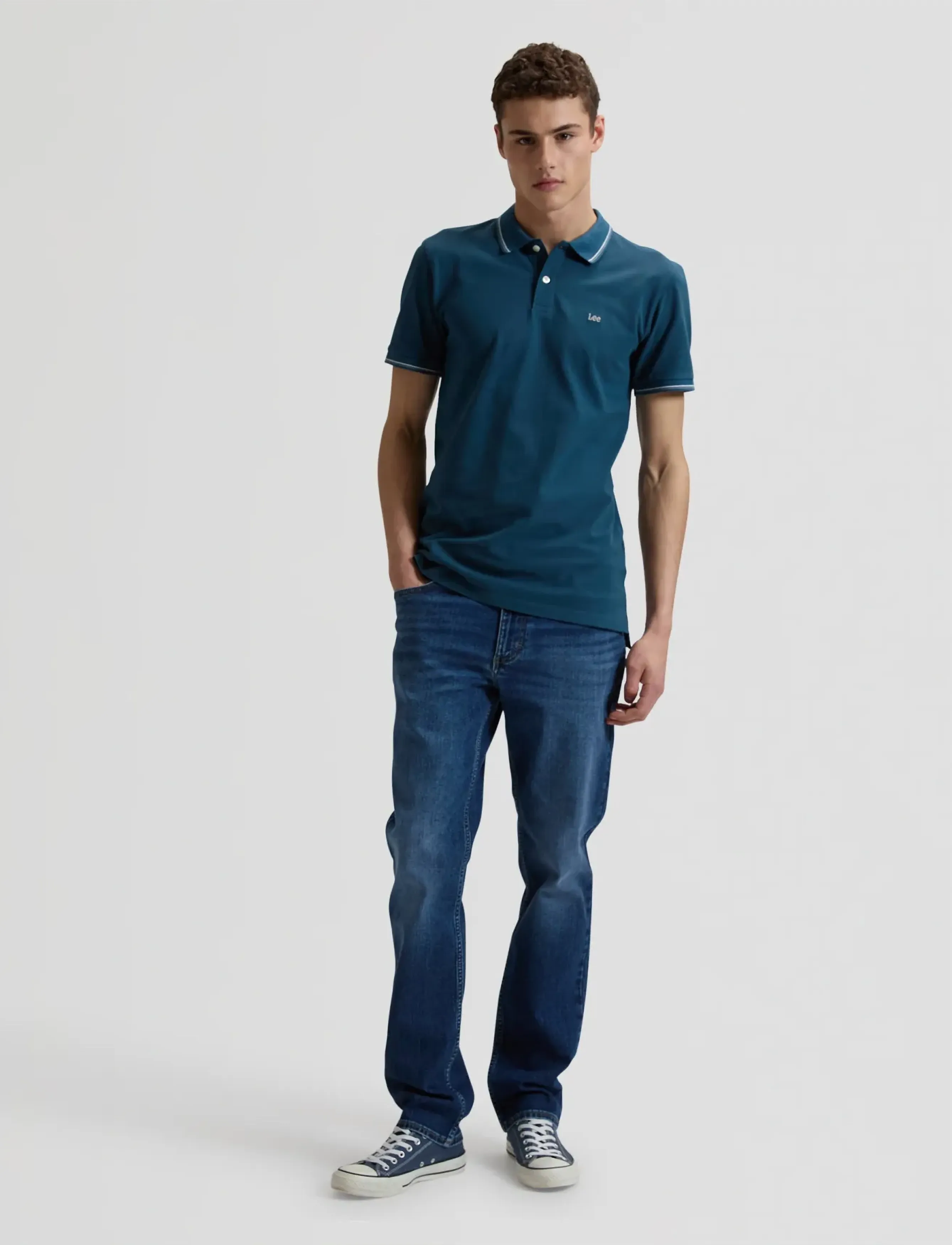 Lee Jeans - PIQUE POLO - laveste priser - orion blue - 3