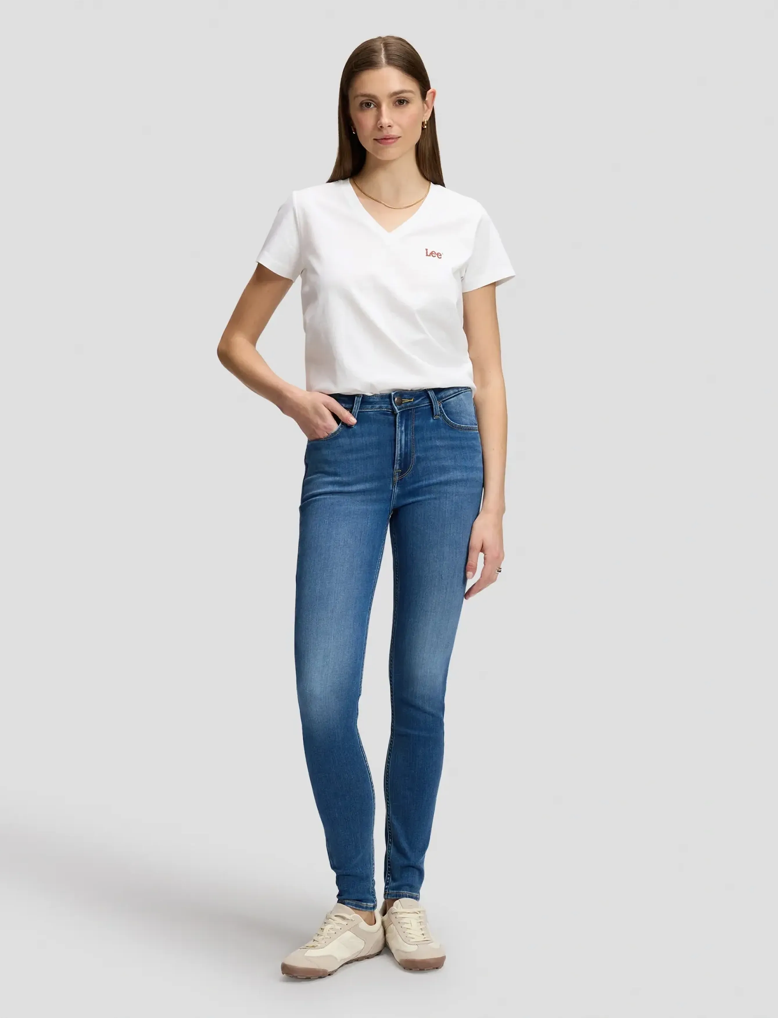 Lee Jeans - SCARLETT HIGH - skinny jeans - blue debut - 2