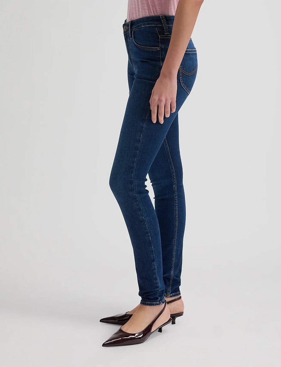 Lee Jeans - SCARLETT HIGH - siaurėjantys džinsai - karmic blue - 5