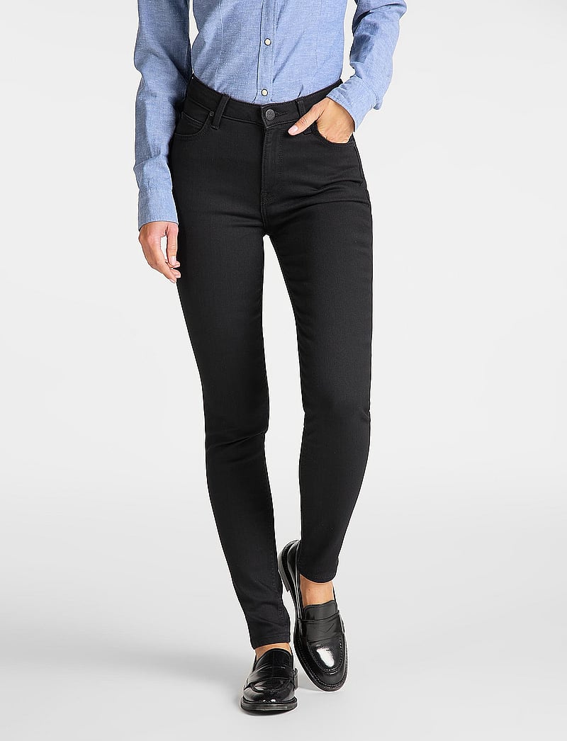 Lee Jeans - SCARLETT HIGH - skinny jeans - black rinse - 0