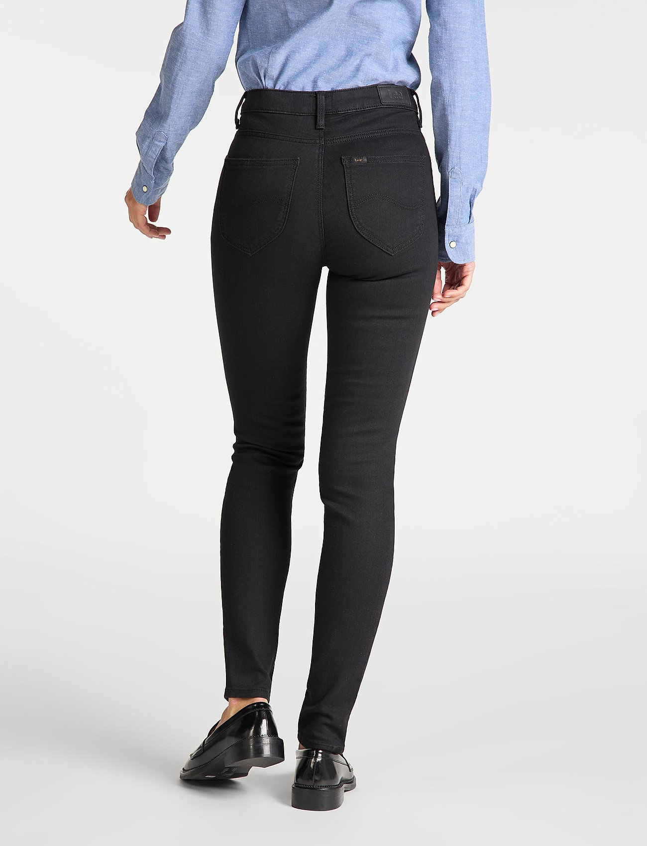 Lee Jeans - SCARLETT HIGH - skinny jeans - black rinse - 3