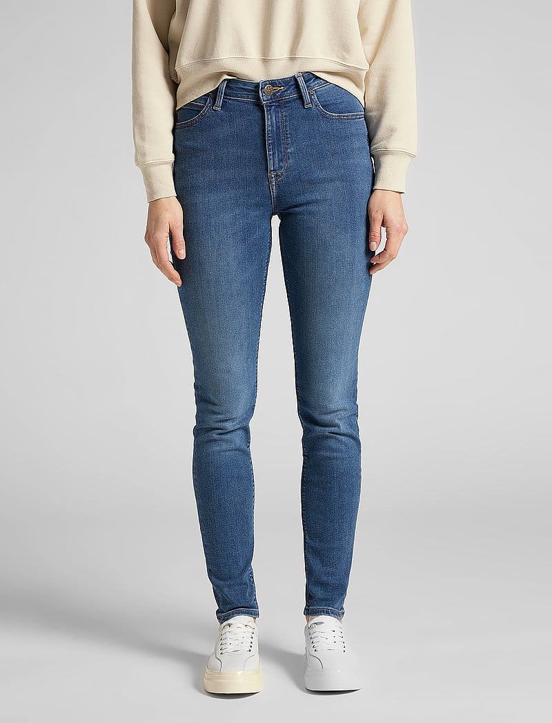 Lee Jeans - SCARLETT HIGH - skinny jeans - mid copan - 0