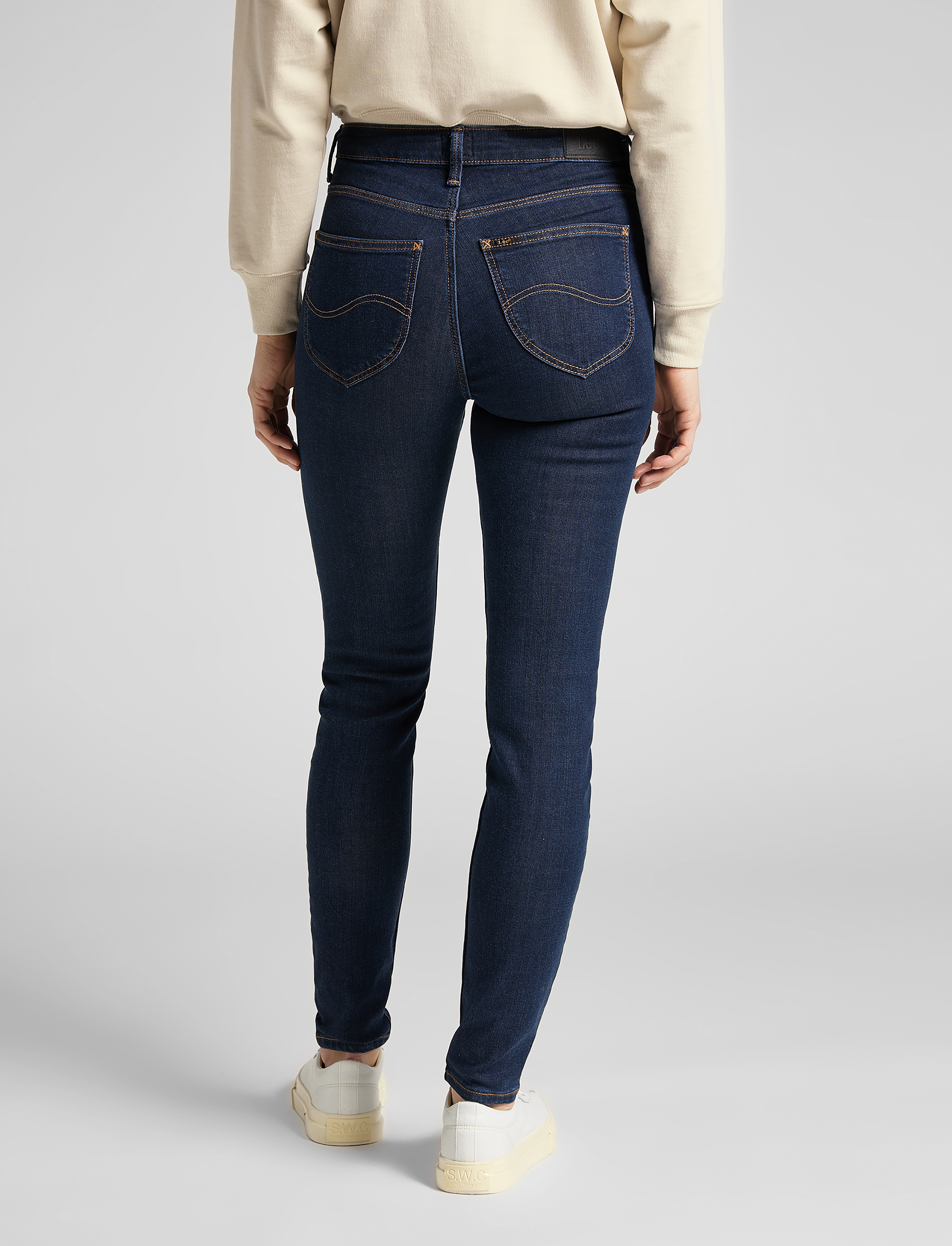 Lee Jeans Scarlett High - Tøj - TONAL STONEWASH / blue