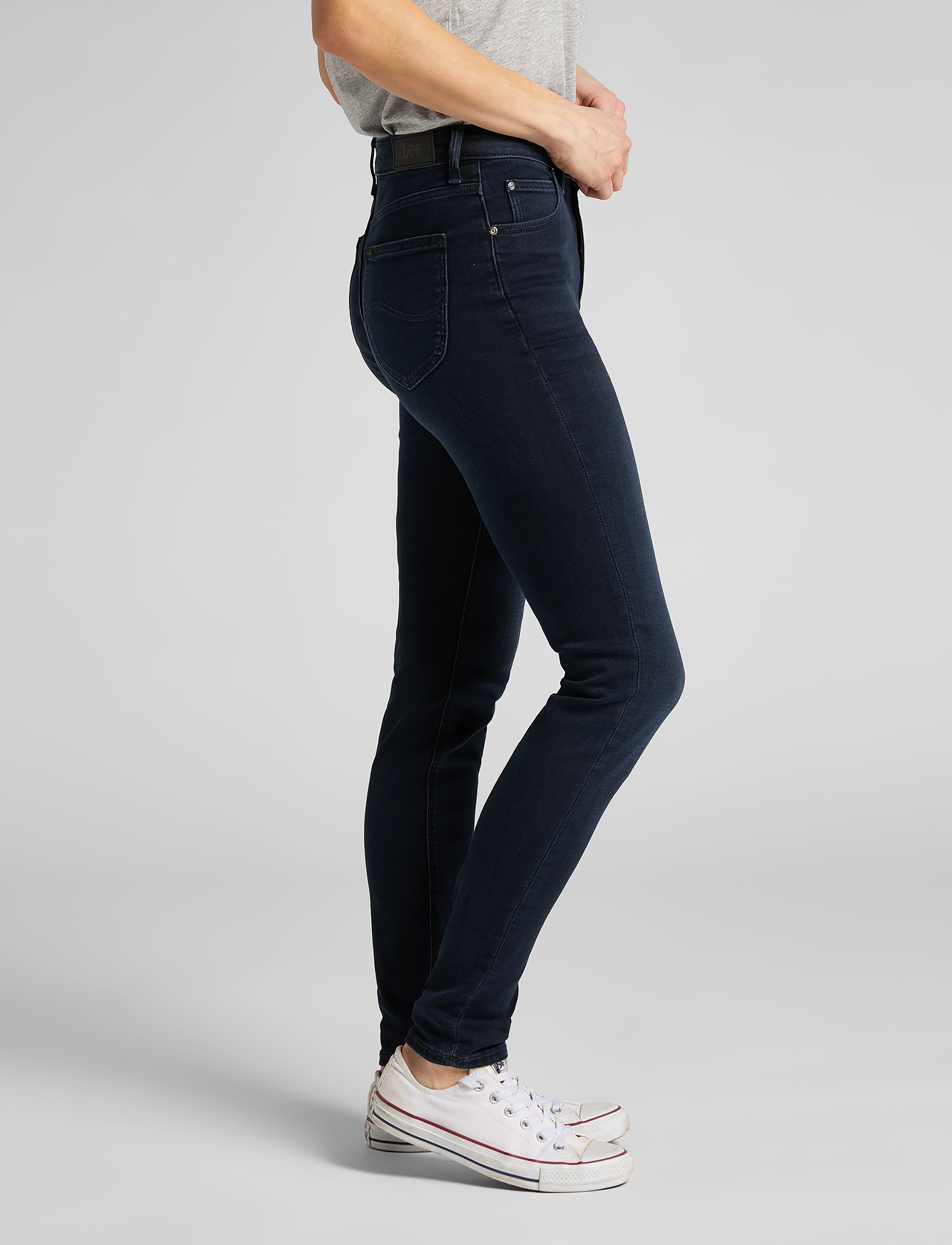Lee Jeans - SCARLETT HIGH - skinny jeans - worn ebony - 5