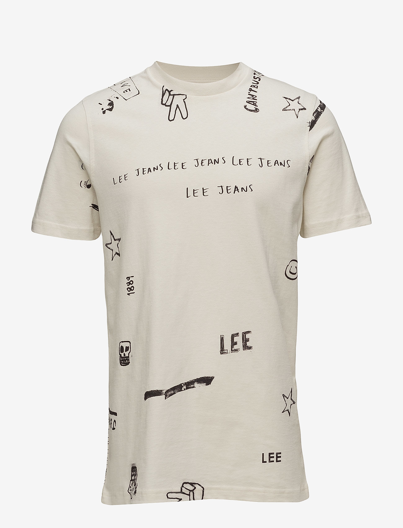 Lee Jeans - GRAPHIC TEE - turtledove - 0
