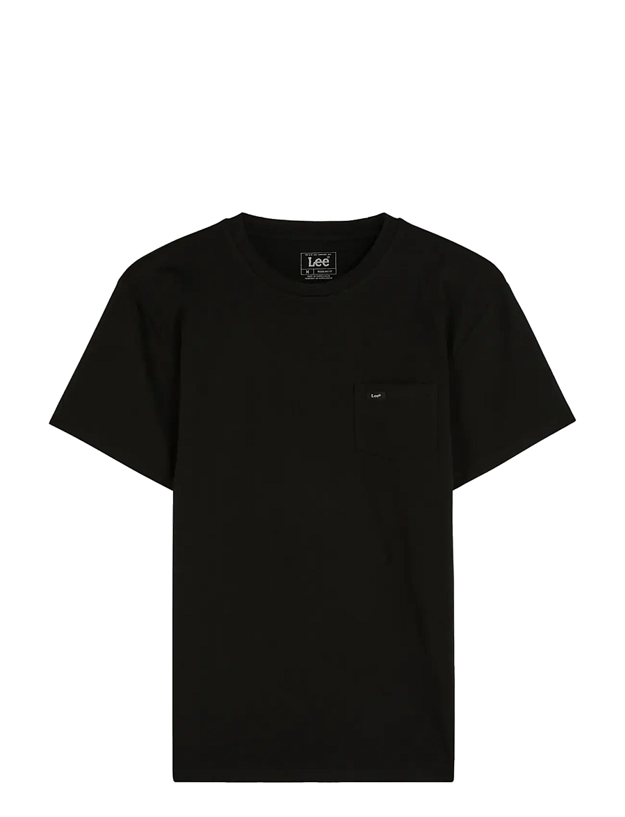 Lee Jeans - POCKET TEE - kortærmede t-shirts - black - 1