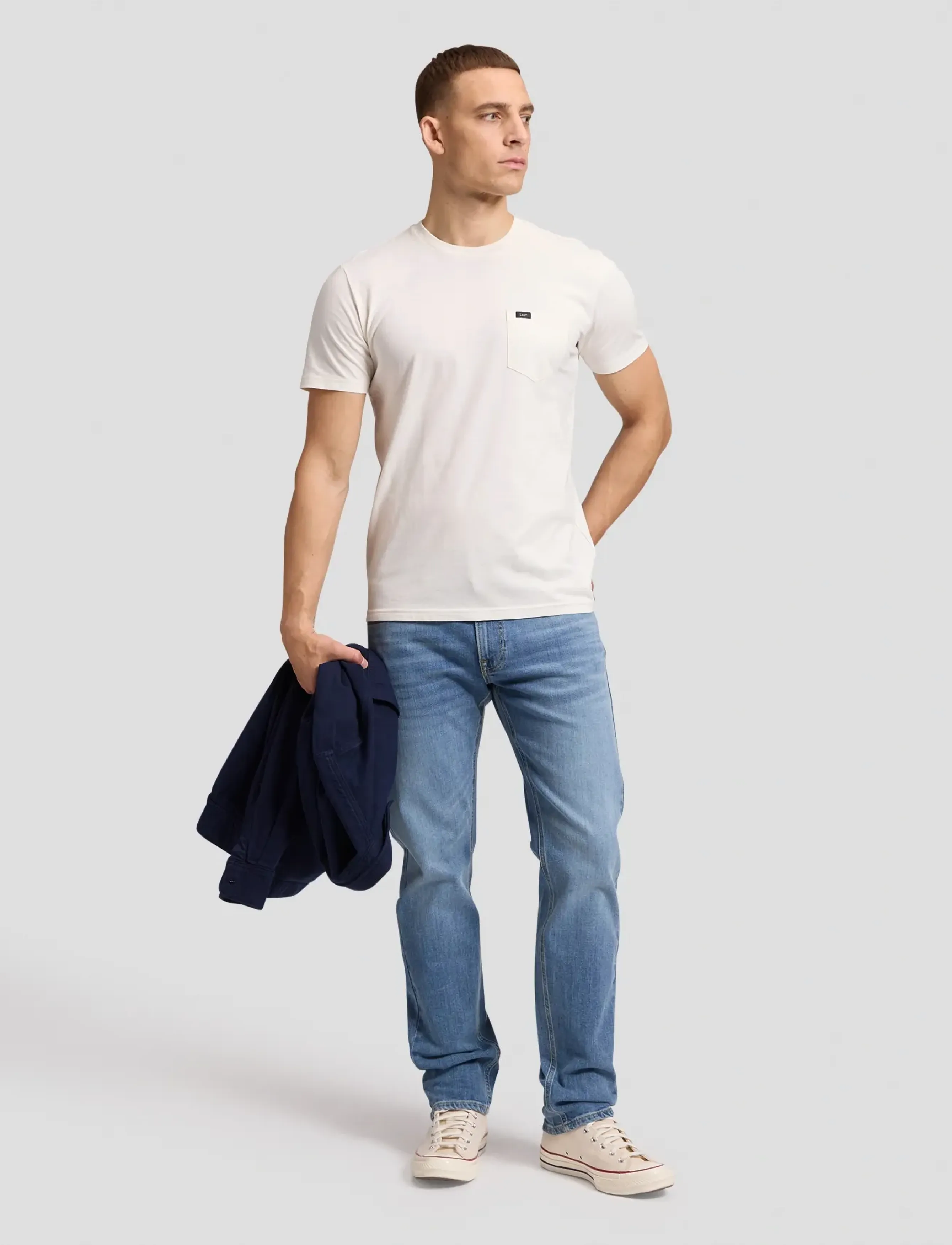 Lee Jeans - POCKET TEE - ecru - 3
