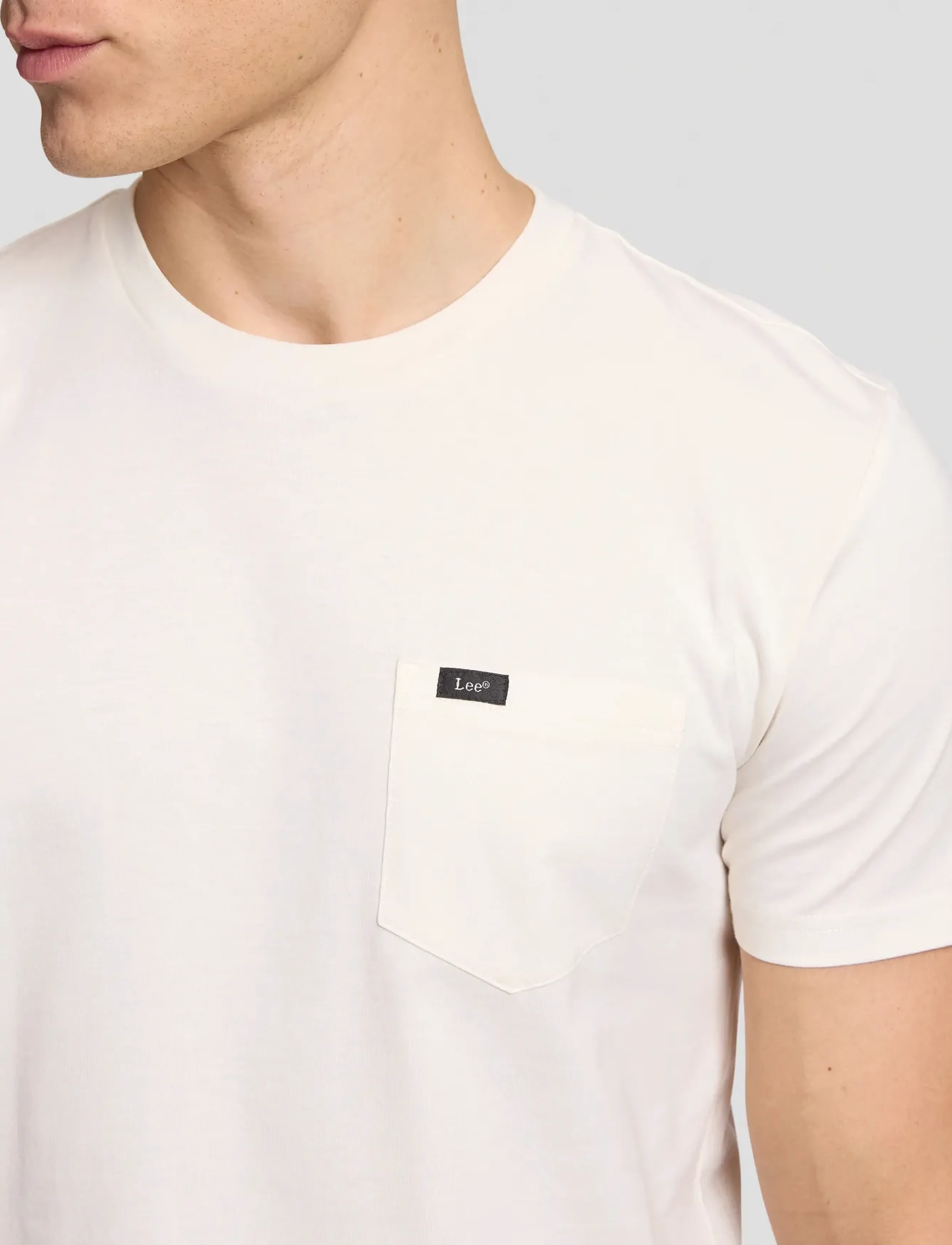Lee Jeans - POCKET TEE - ecru - 5