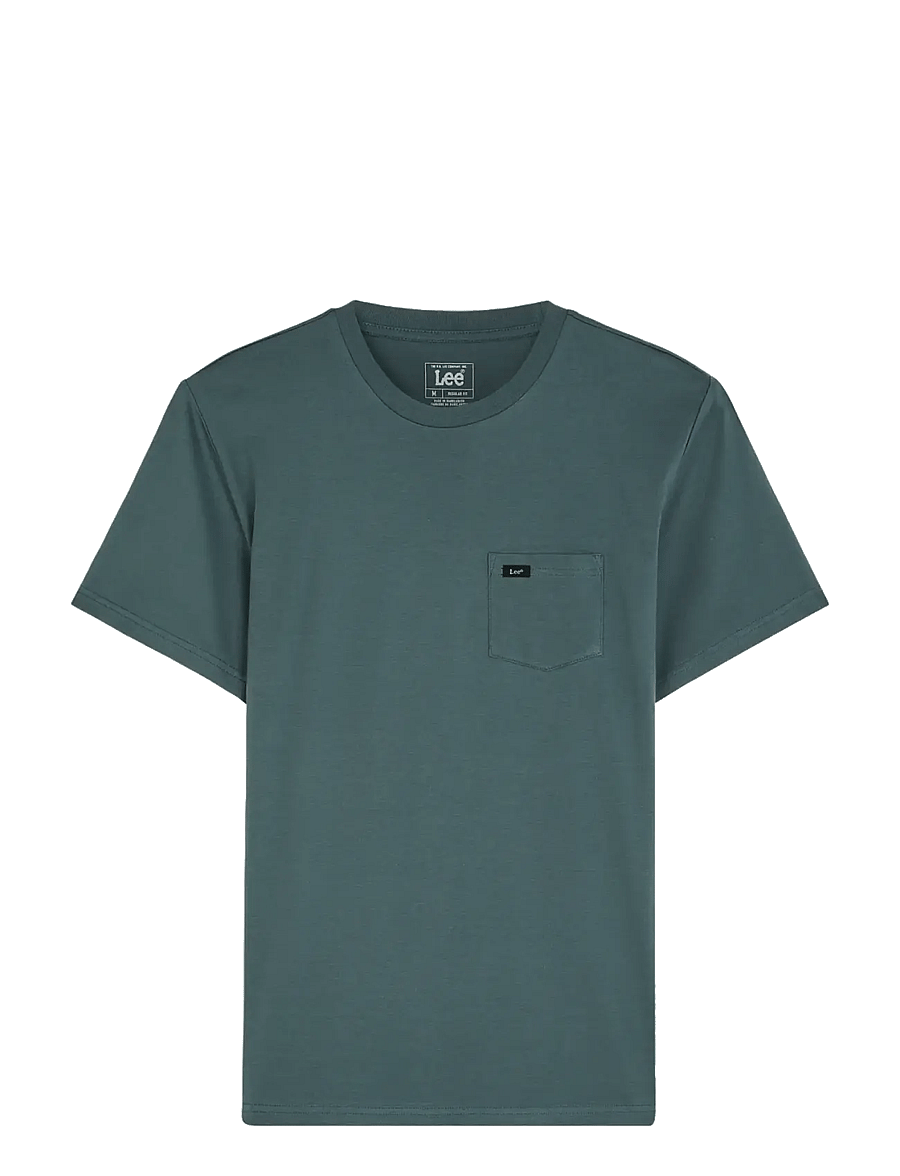 Lee Jeans - POCKET TEE - kortærmede t-shirts - vintage blue - 1
