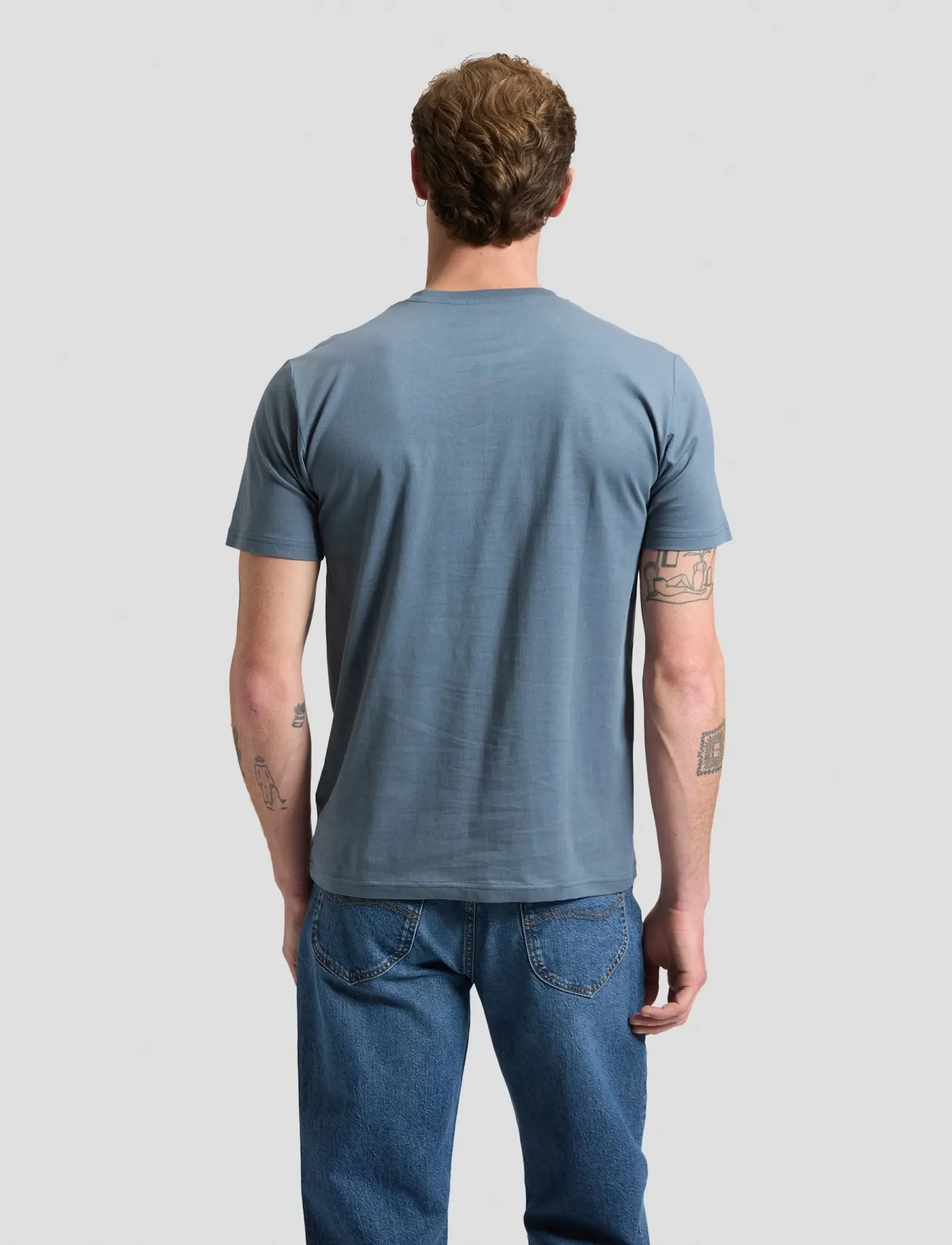 Lee Jeans - POCKET TEE - vintage blue - 2