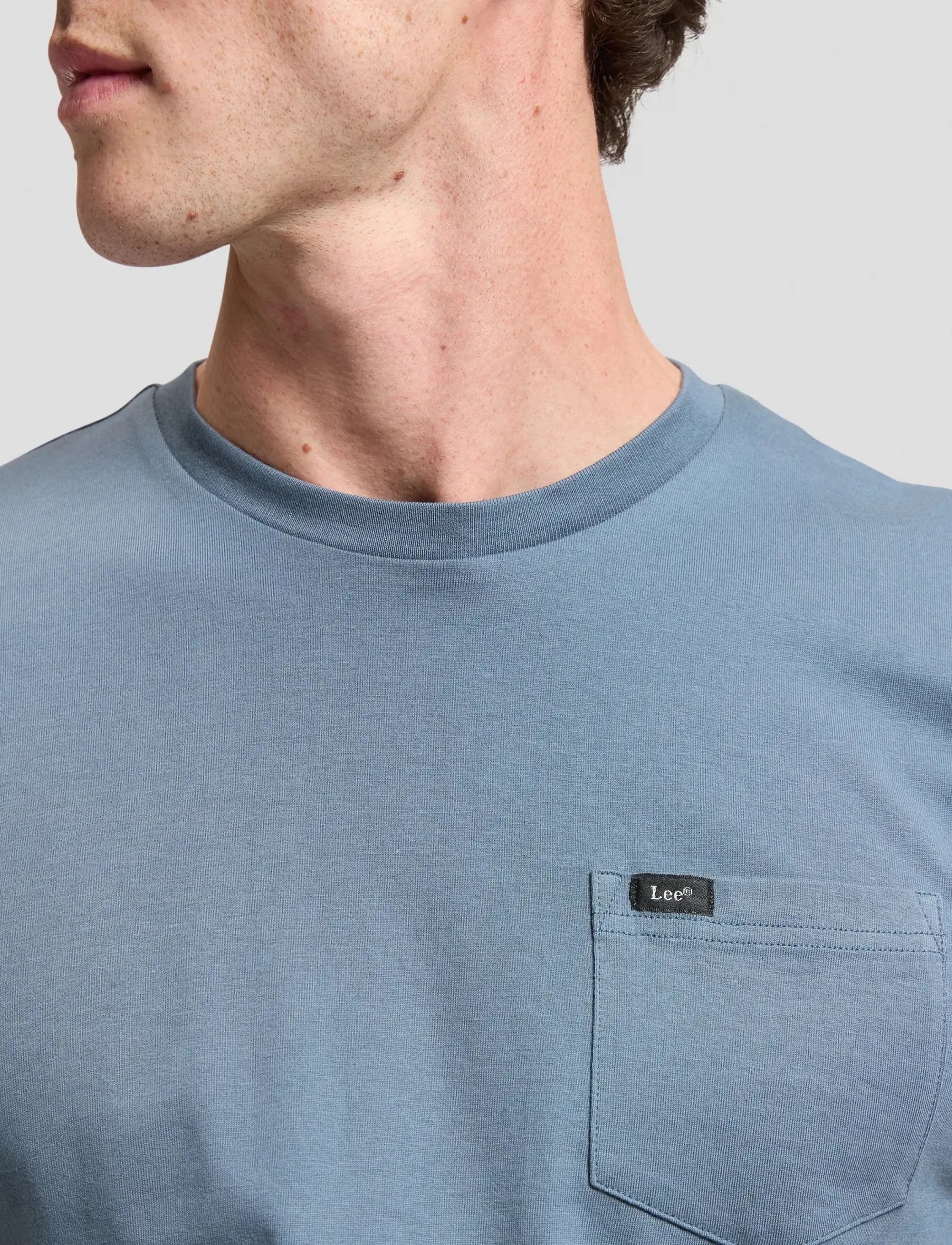 Lee Jeans - POCKET TEE - vintage blue - 5