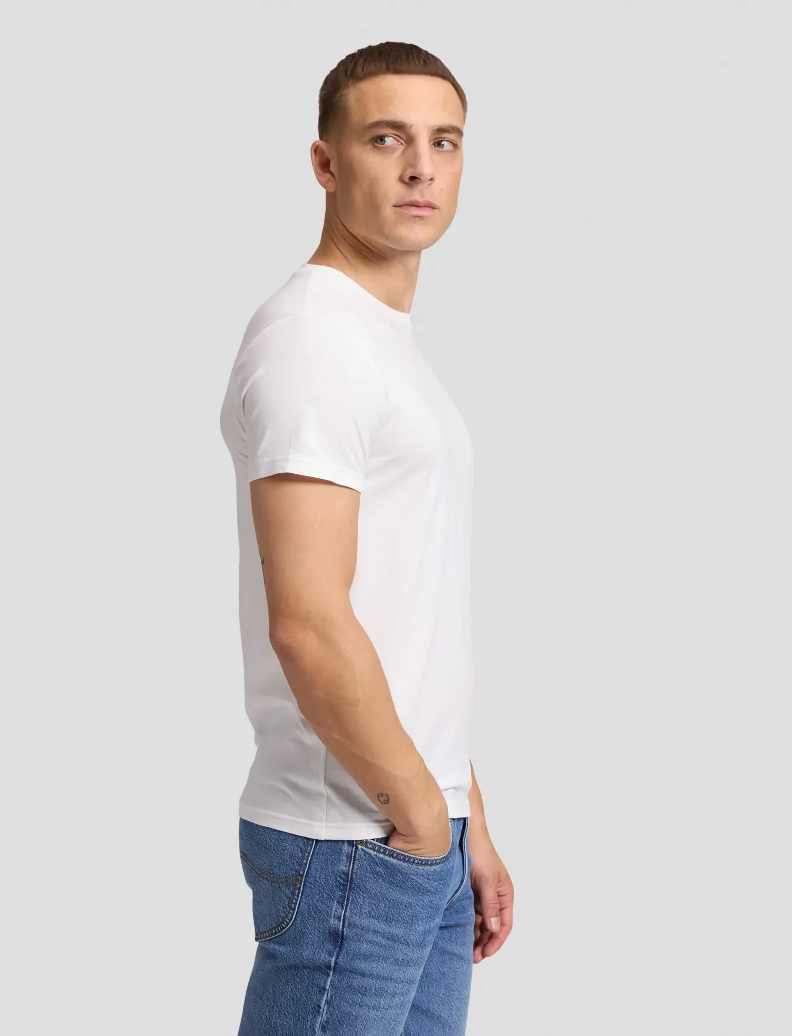 Lee Jeans - MULTI PACK CREW - autumn clothing - jade forest white - 4