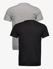 Lee Jeans - TWIN PACK CREW - short-sleeved t-shirts - black/grey - 2