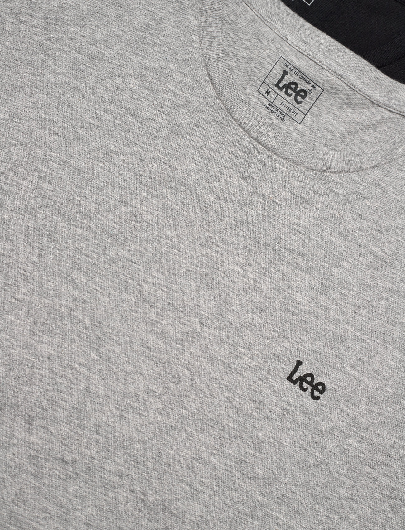 Lee Jeans - TWIN PACK CREW - short-sleeved t-shirts - black/grey - 1