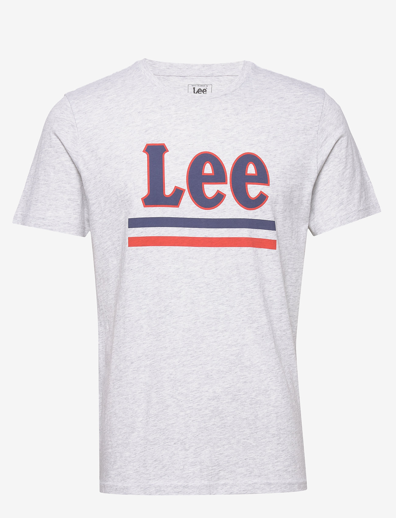 Lee Jeans - LEE STRIPE TEE - sharp grey mele - 0