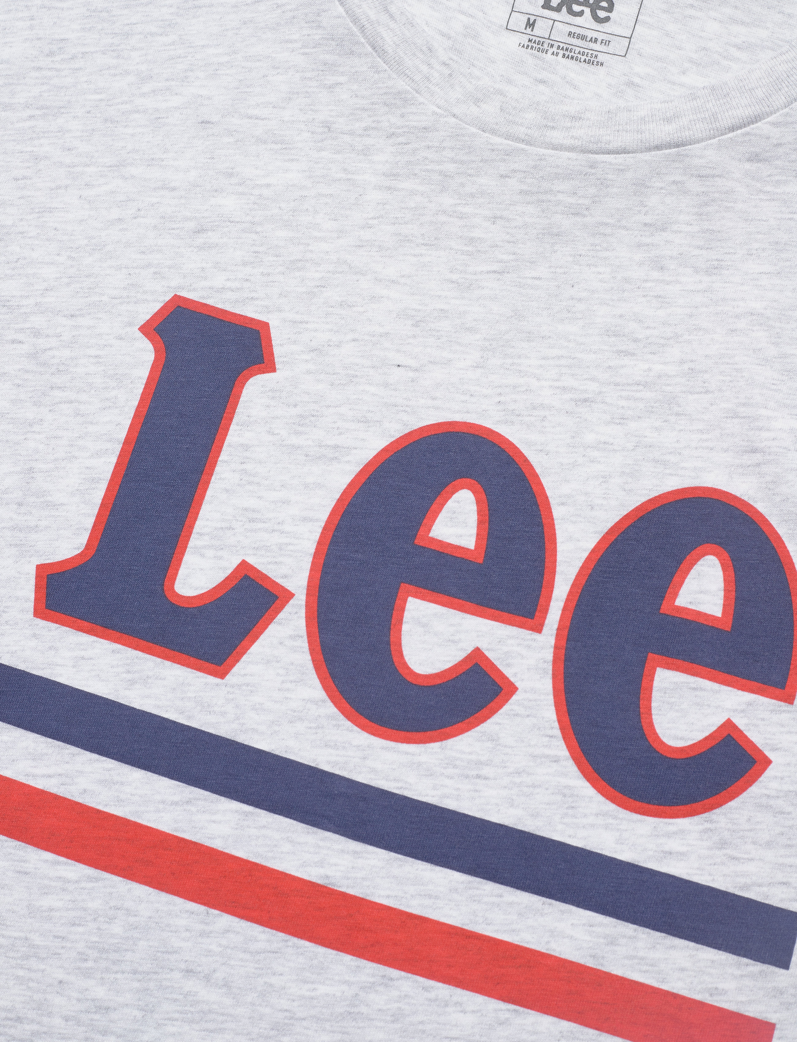 Lee Jeans - LEE STRIPE TEE - sharp grey mele - 2