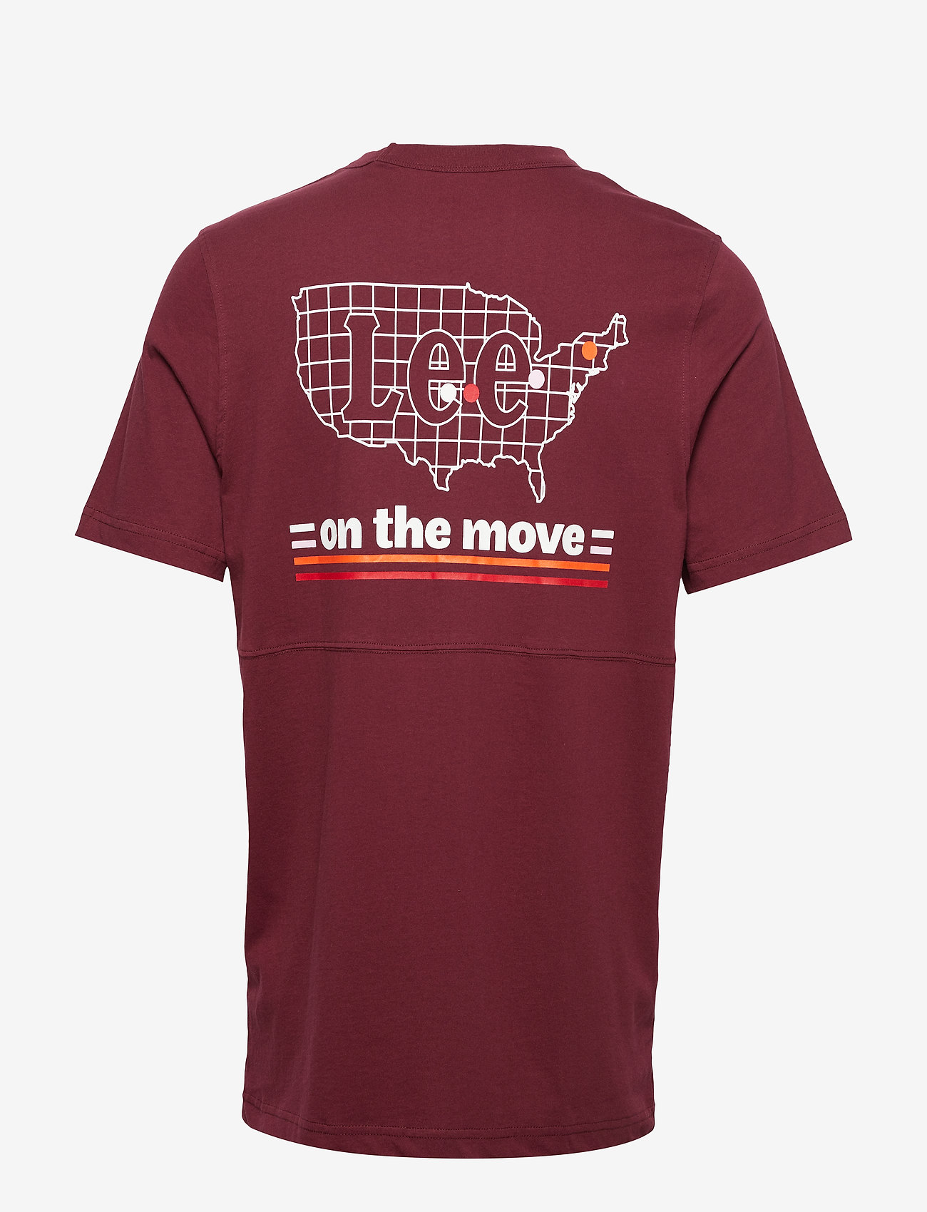 Lee Jeans - ROAD TEE - burgundy - 1