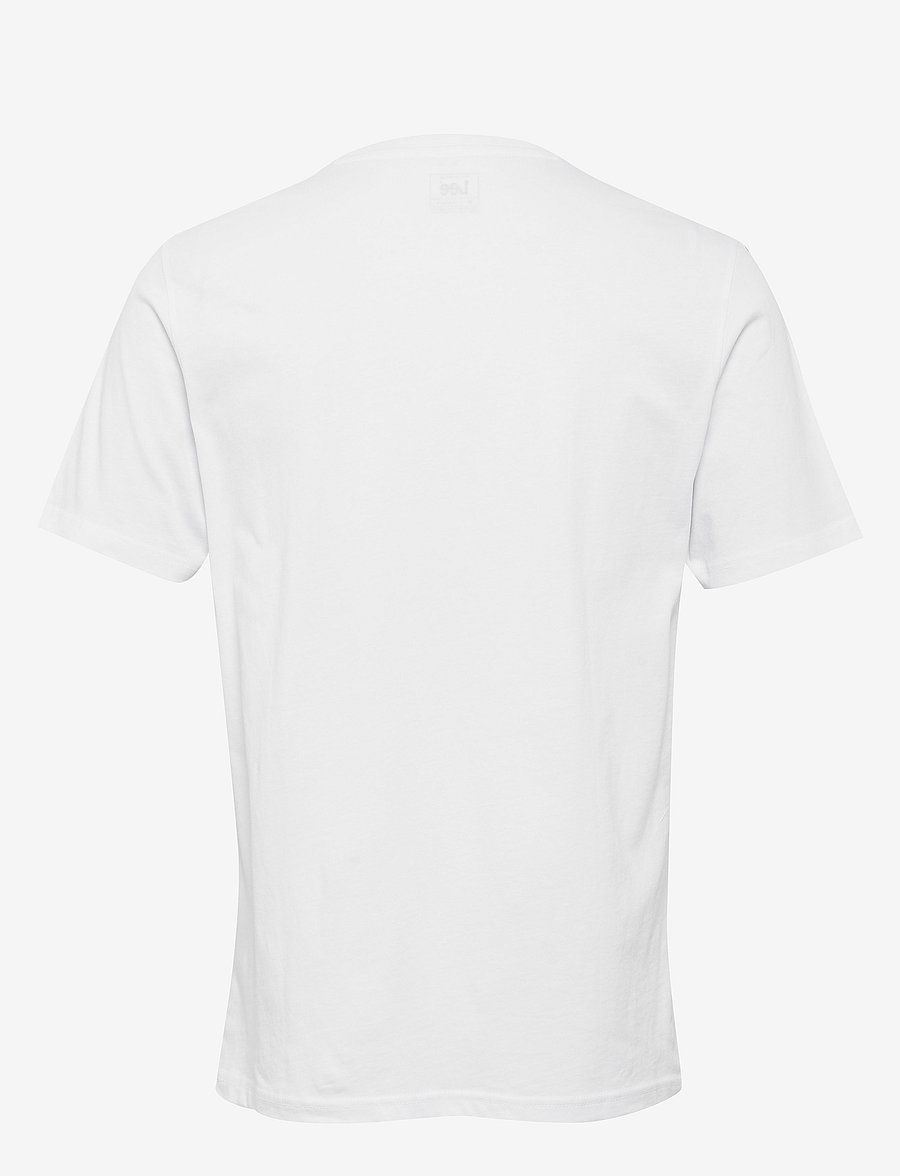 Lee Jeans - WOBBLY LOGO TEE - kurzärmelige t-shirts - white - 2