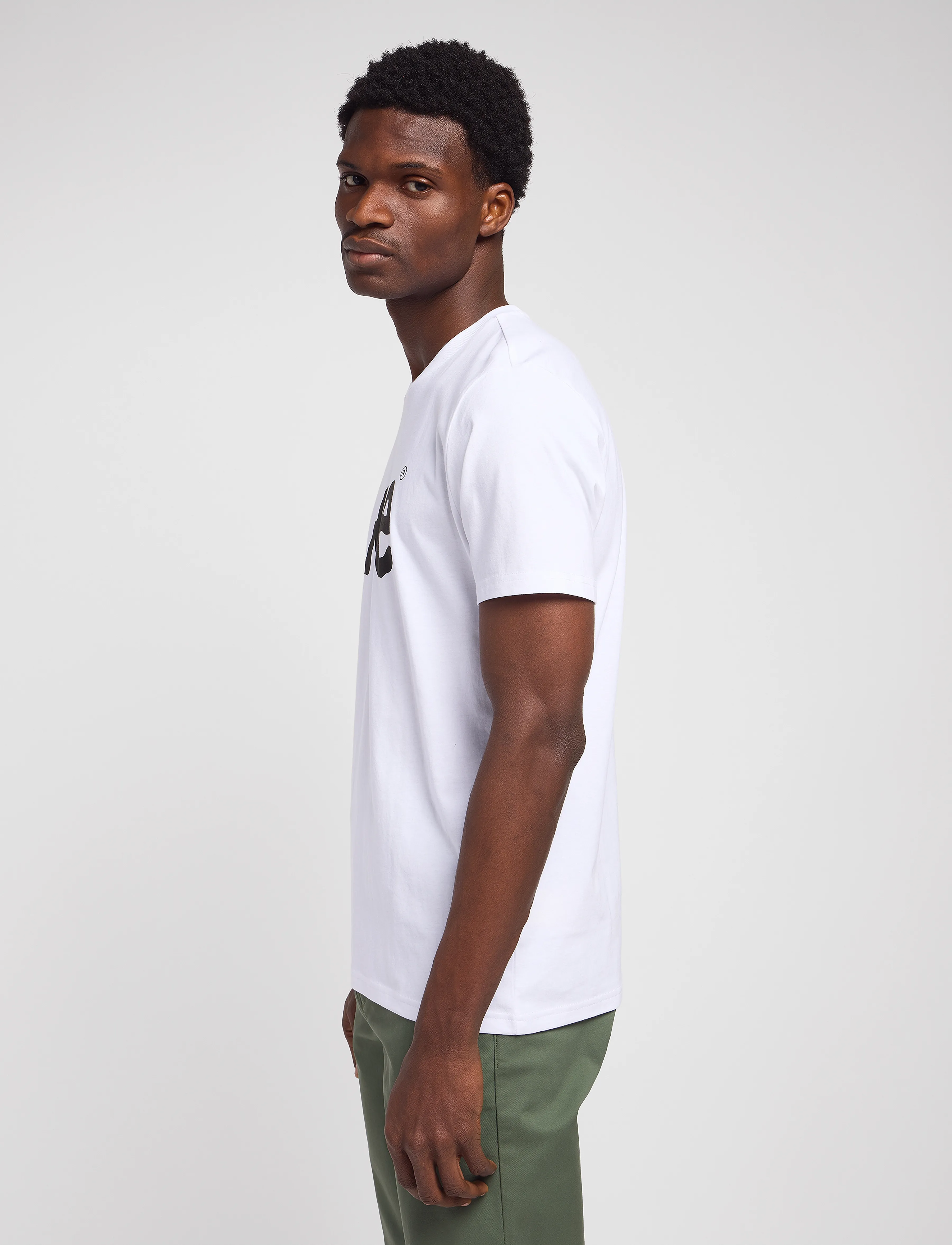 Lee Jeans - WOBBLY LOGO TEE - short-sleeved t-shirts - white - 5