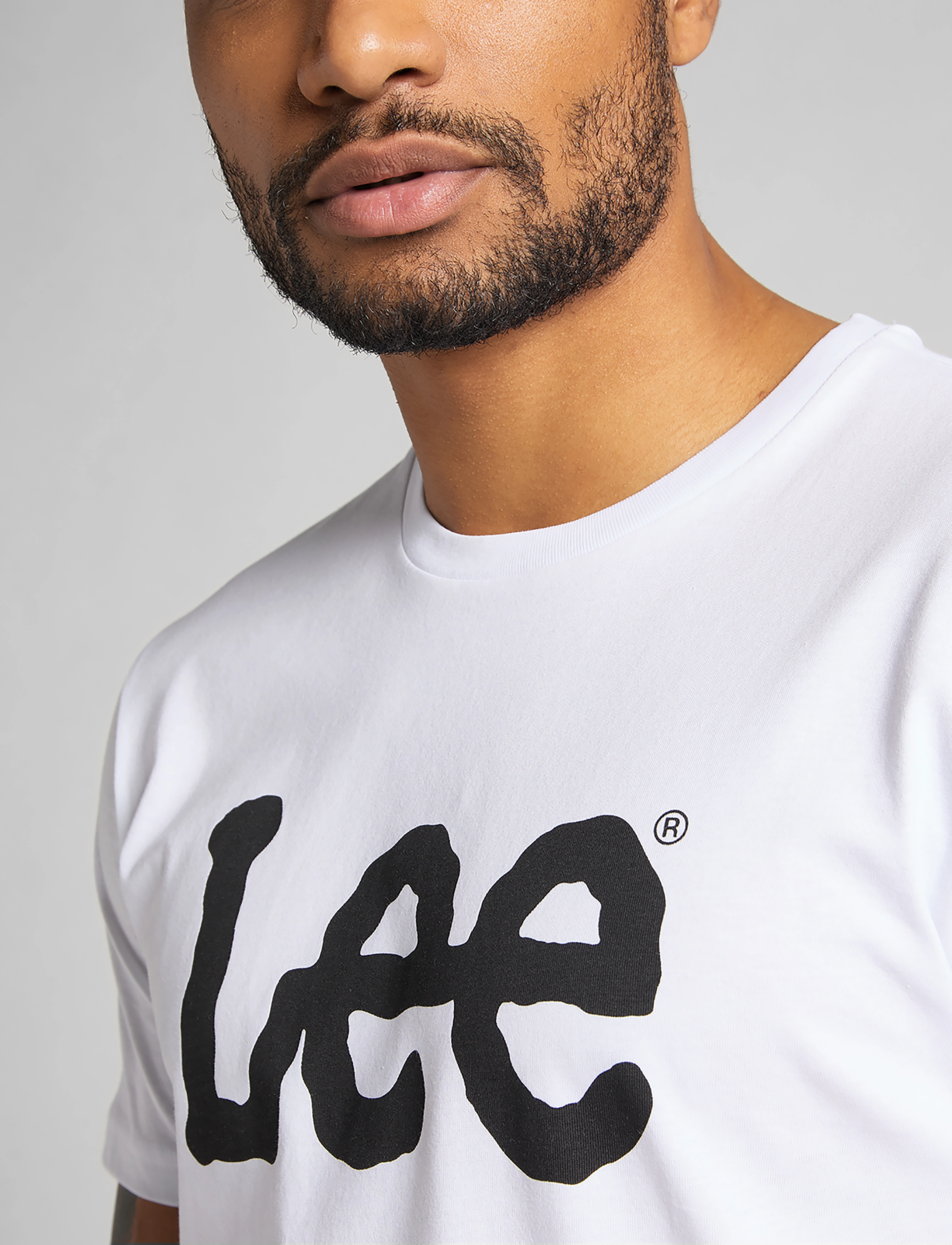 Lee WOBBLY_LOGO_TEE t-shirts med tryck herr – bild 7