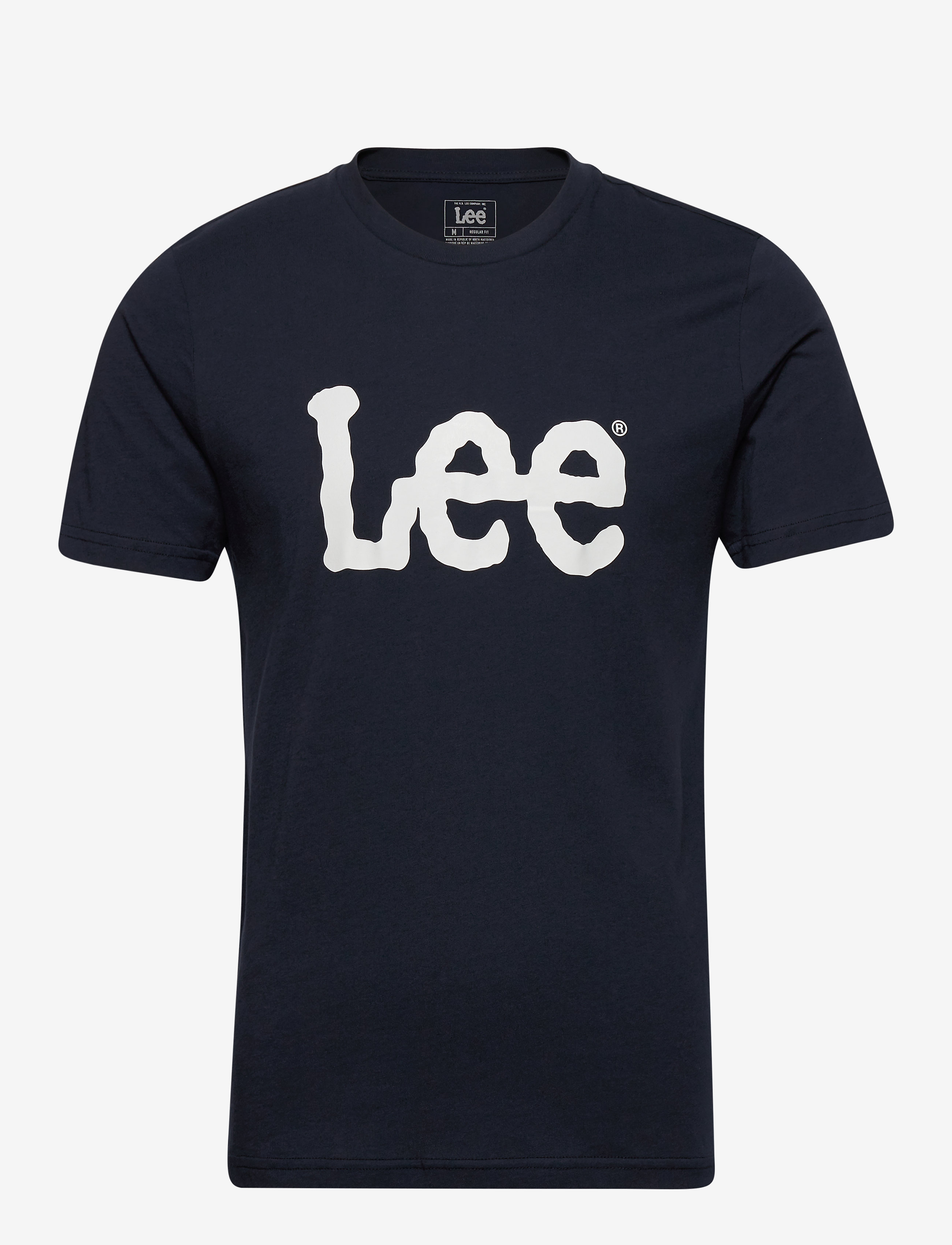 WOBBLY LOGO TEE - NAVY DROP