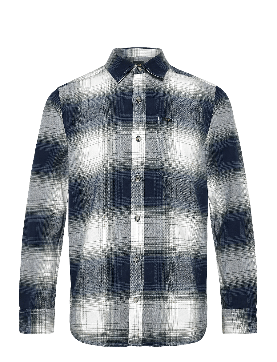 Lee Jeans - LEESURE SHIRT - geruite overhemden - dress blues - 1
