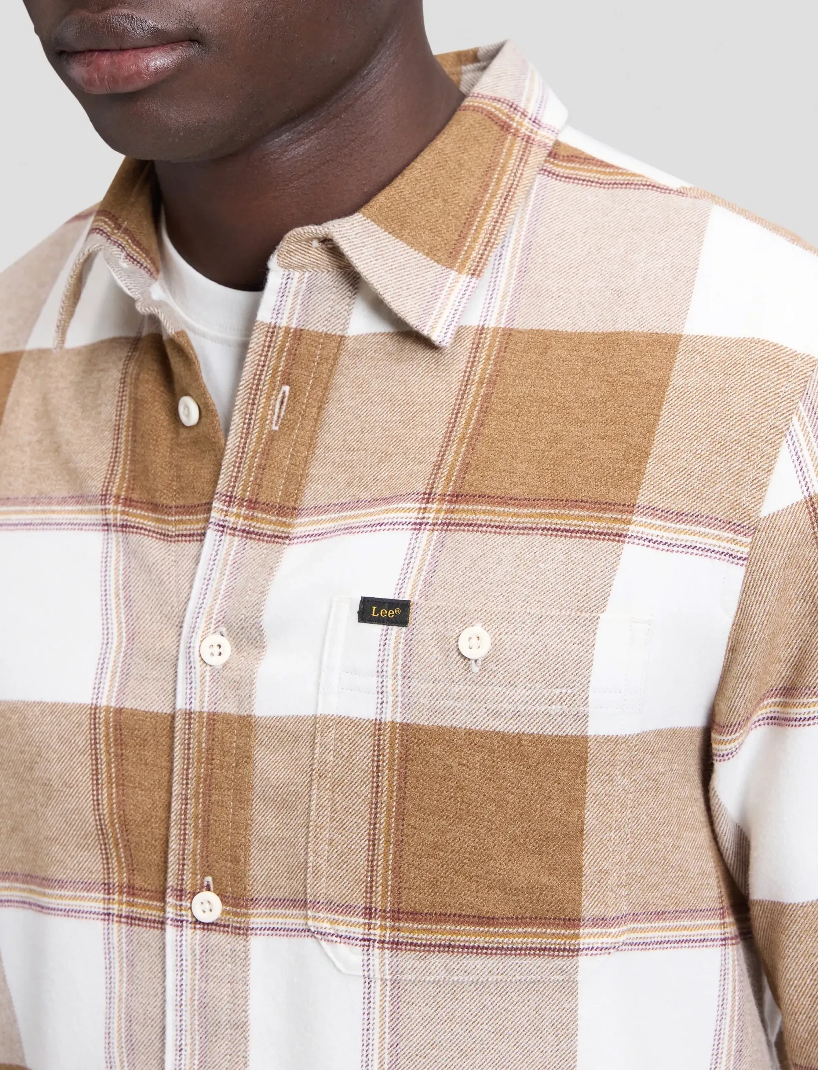 Lee Jeans - LEESURE SHIRT - vabaajasärgid - ecru - 5