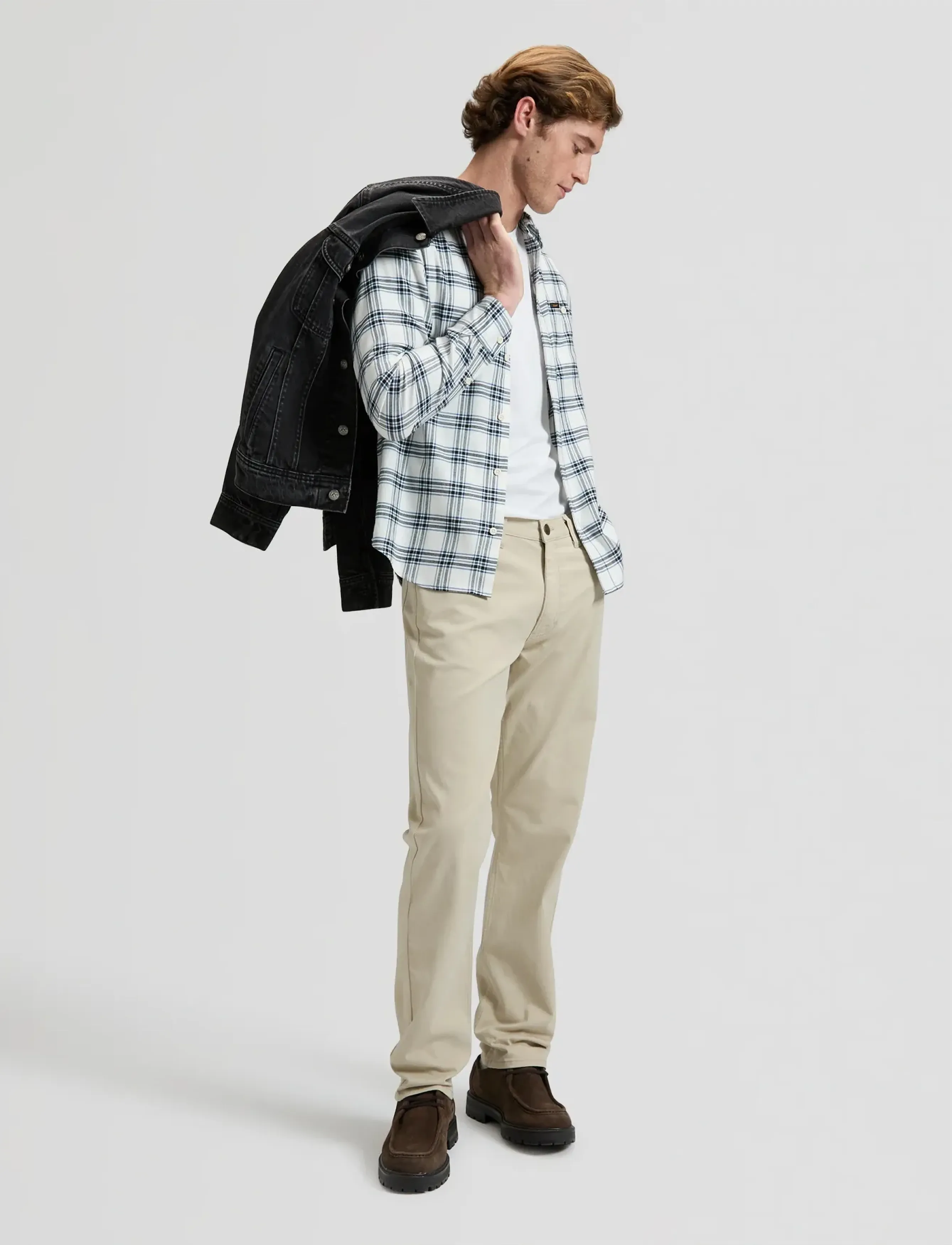 Lee Jeans - LEESURE SHIRT - casual skjorter - ecru plaid - 3