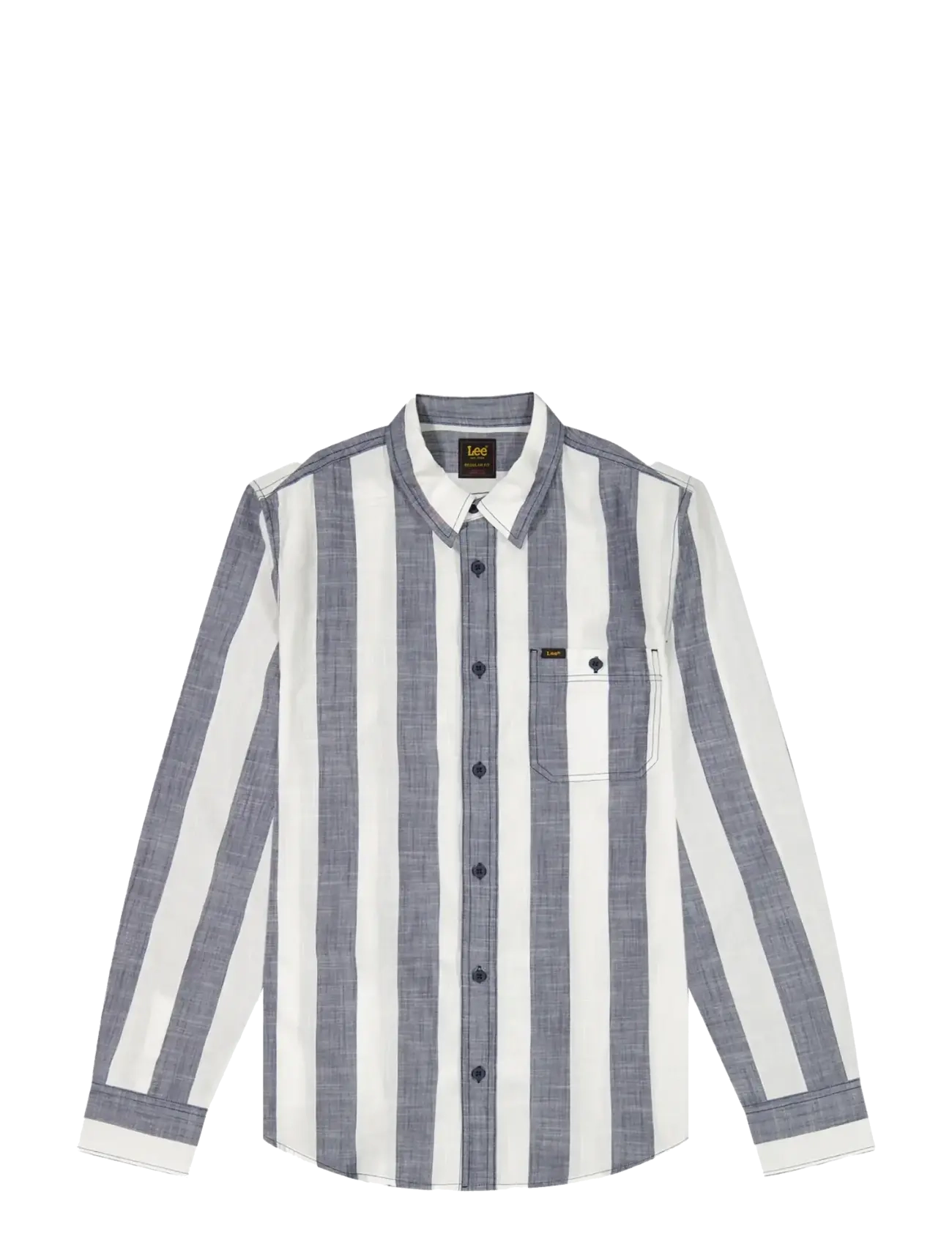 Lee Jeans LEESURE SHIRT - Skjorter - MOOD AWNING STRIPE / white