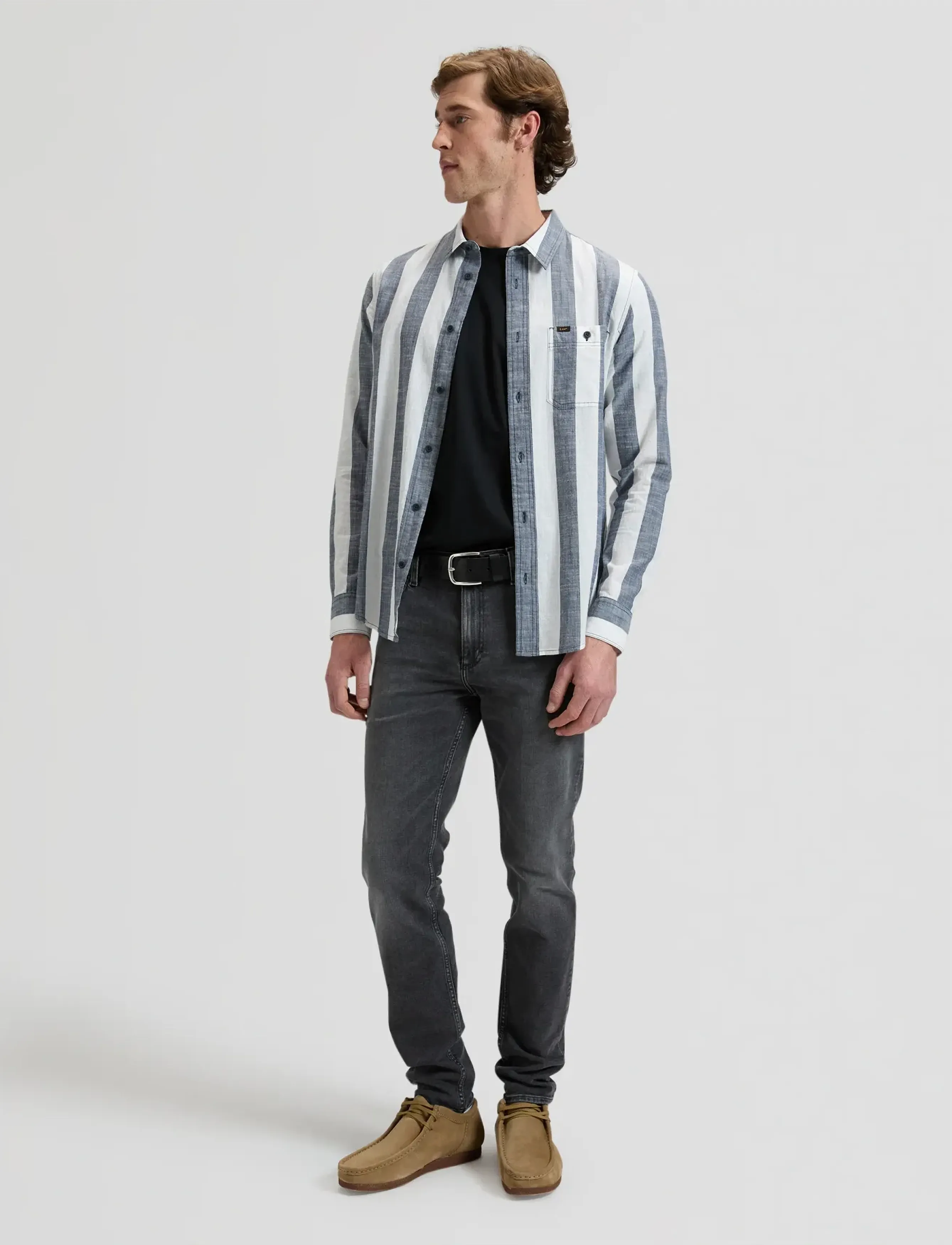 Lee Jeans - LEESURE SHIRT - casual skjorter - mood awning stripe - 3