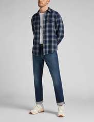 Lee Jeans - CLEAN REG WESTERN - rutiga skjortor - anthem blue - 4