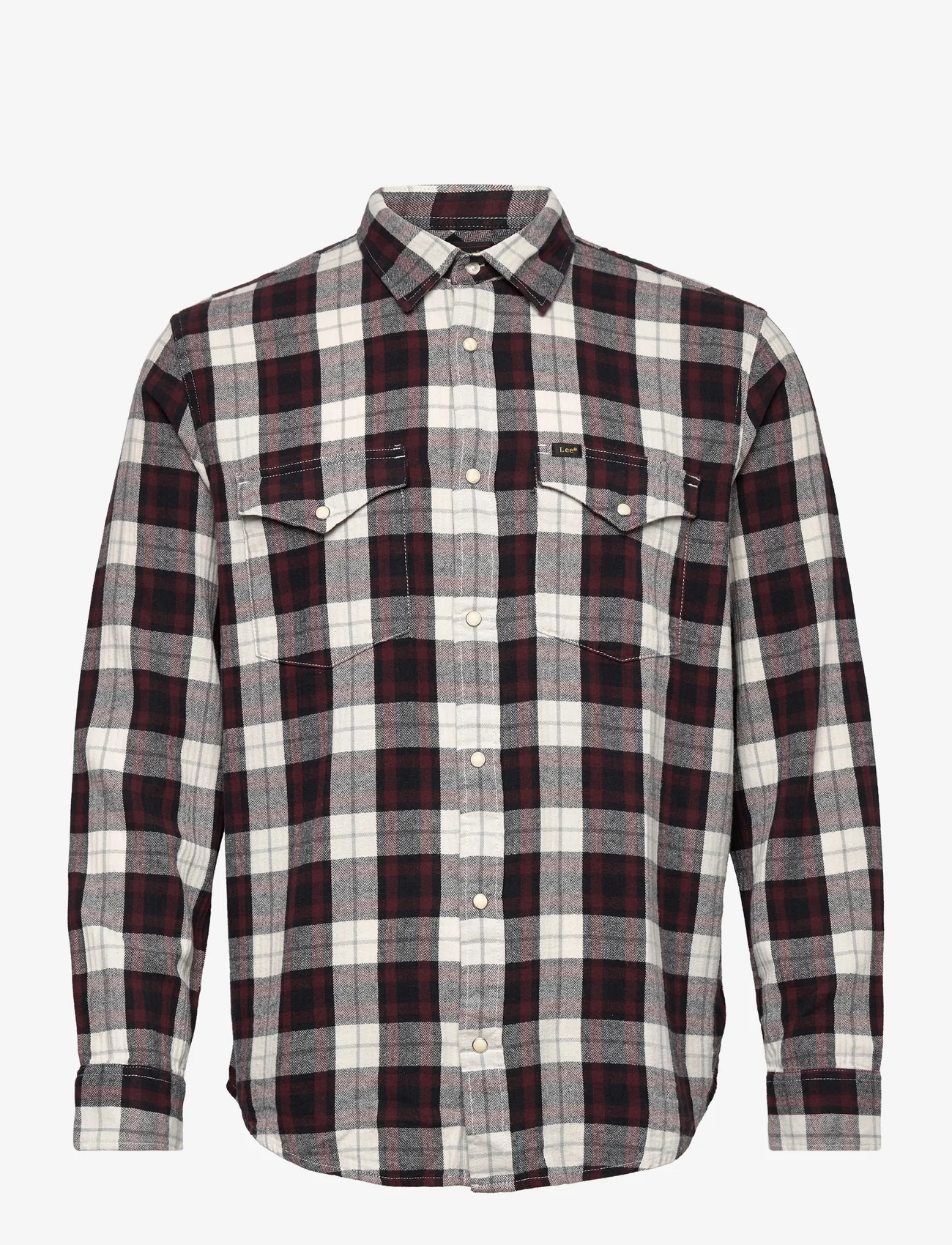 Lee Jeans - CLEAN REG WESTERN - ternede skjorter - velvet beet - 0