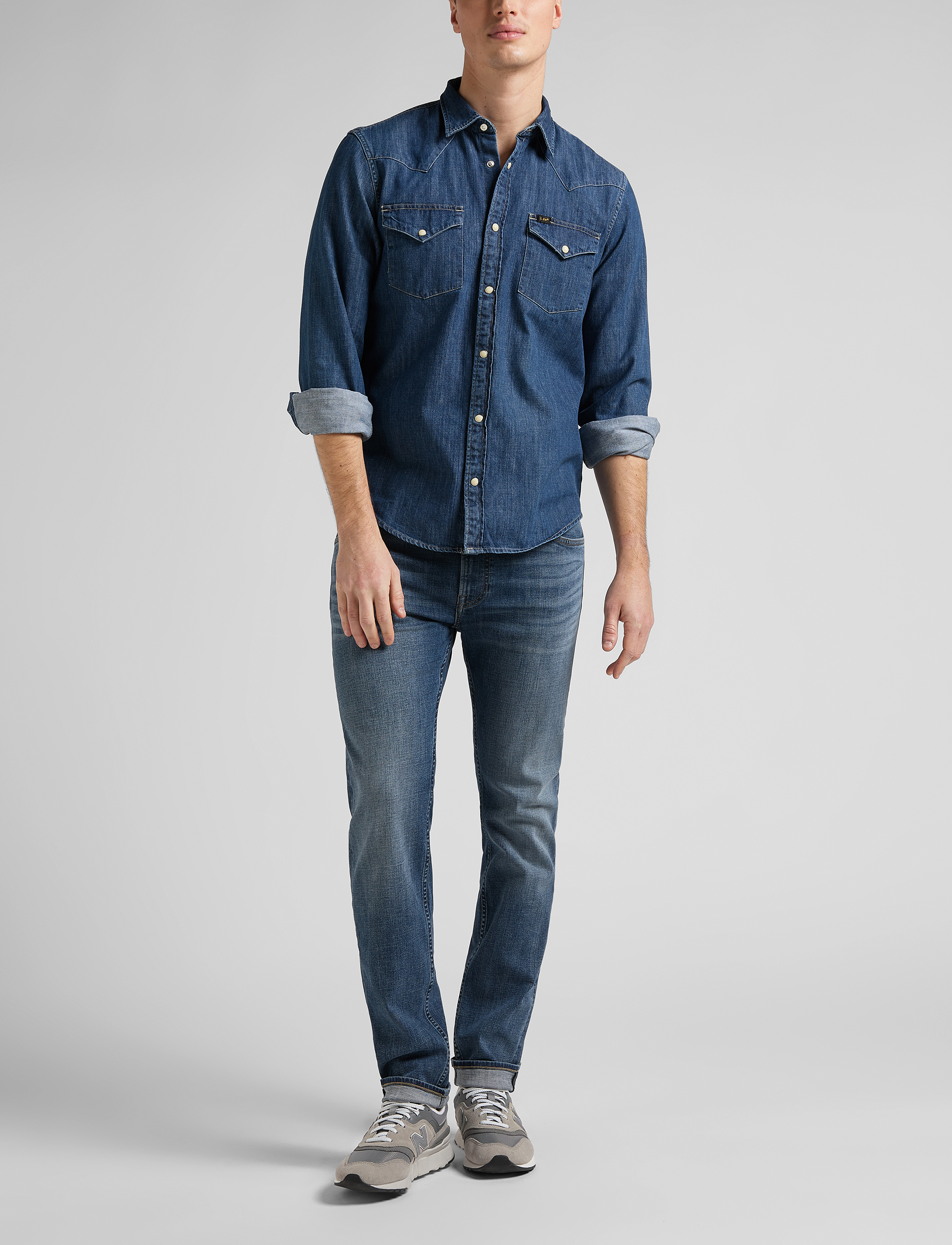 Lee Jeans - REGULAR WESTERN - dipped blue - 4