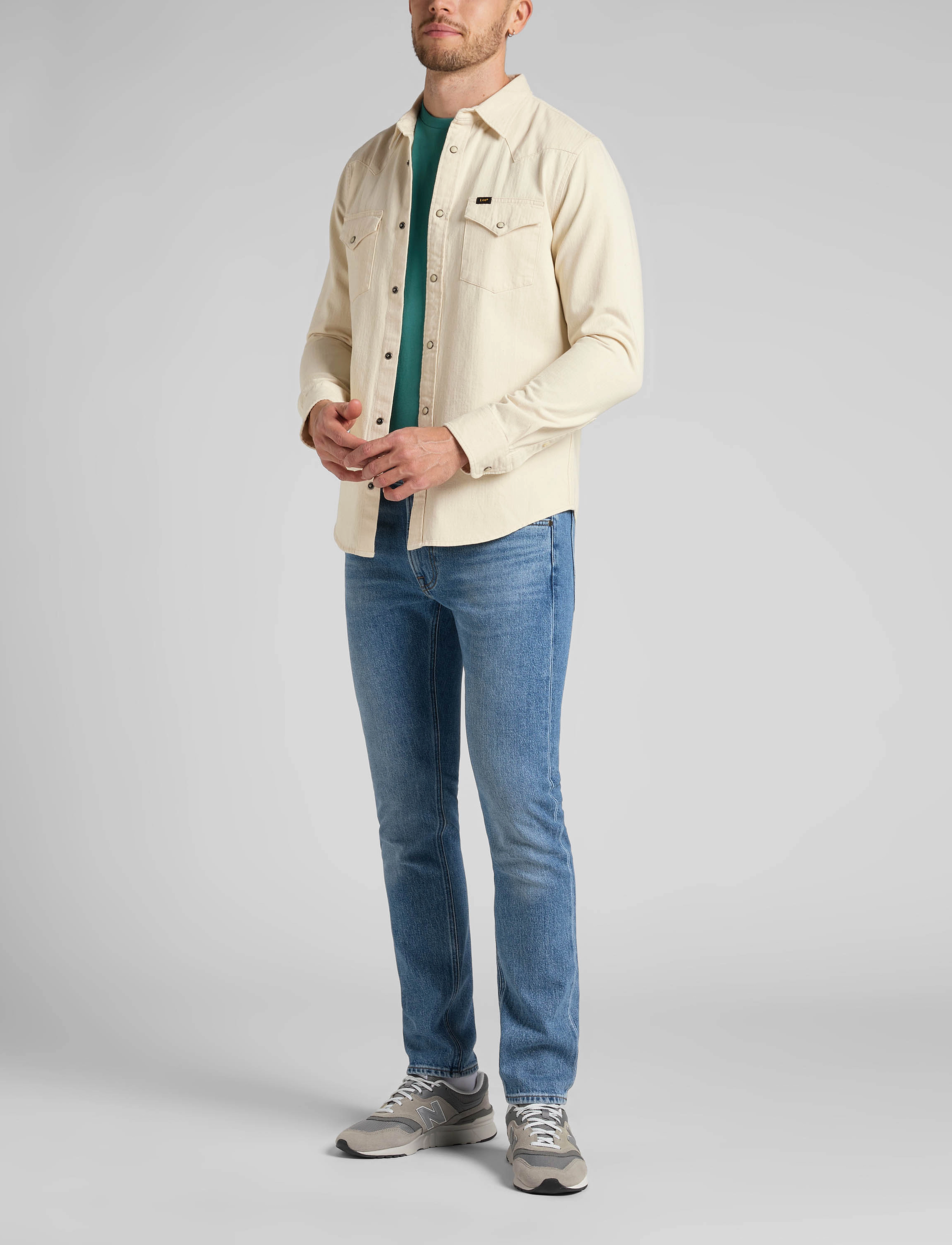Lee Jeans - REGULAR WESTERN - ecru - 4