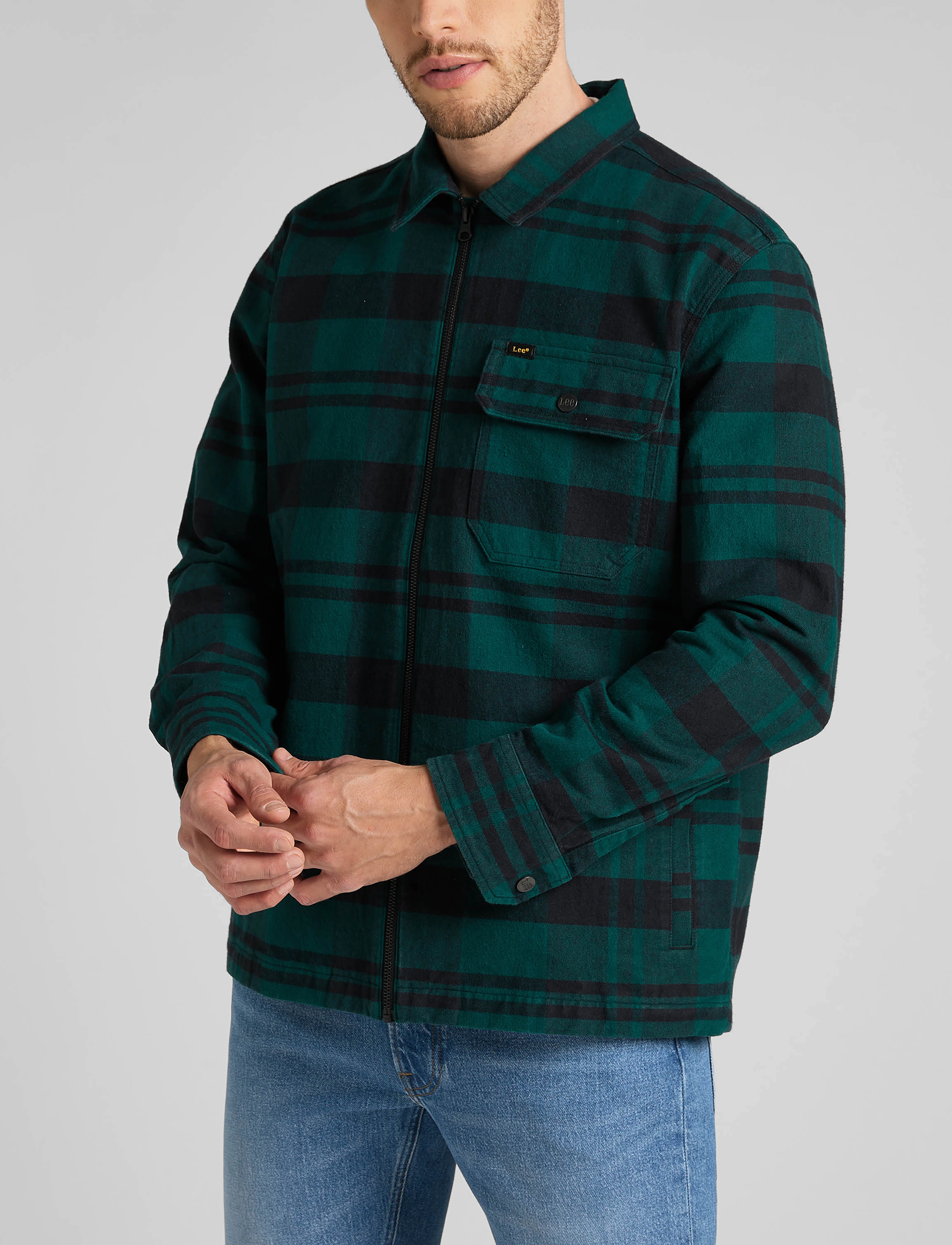 Lee Jeans - ZIPPED OVERSHIRT - black - 2