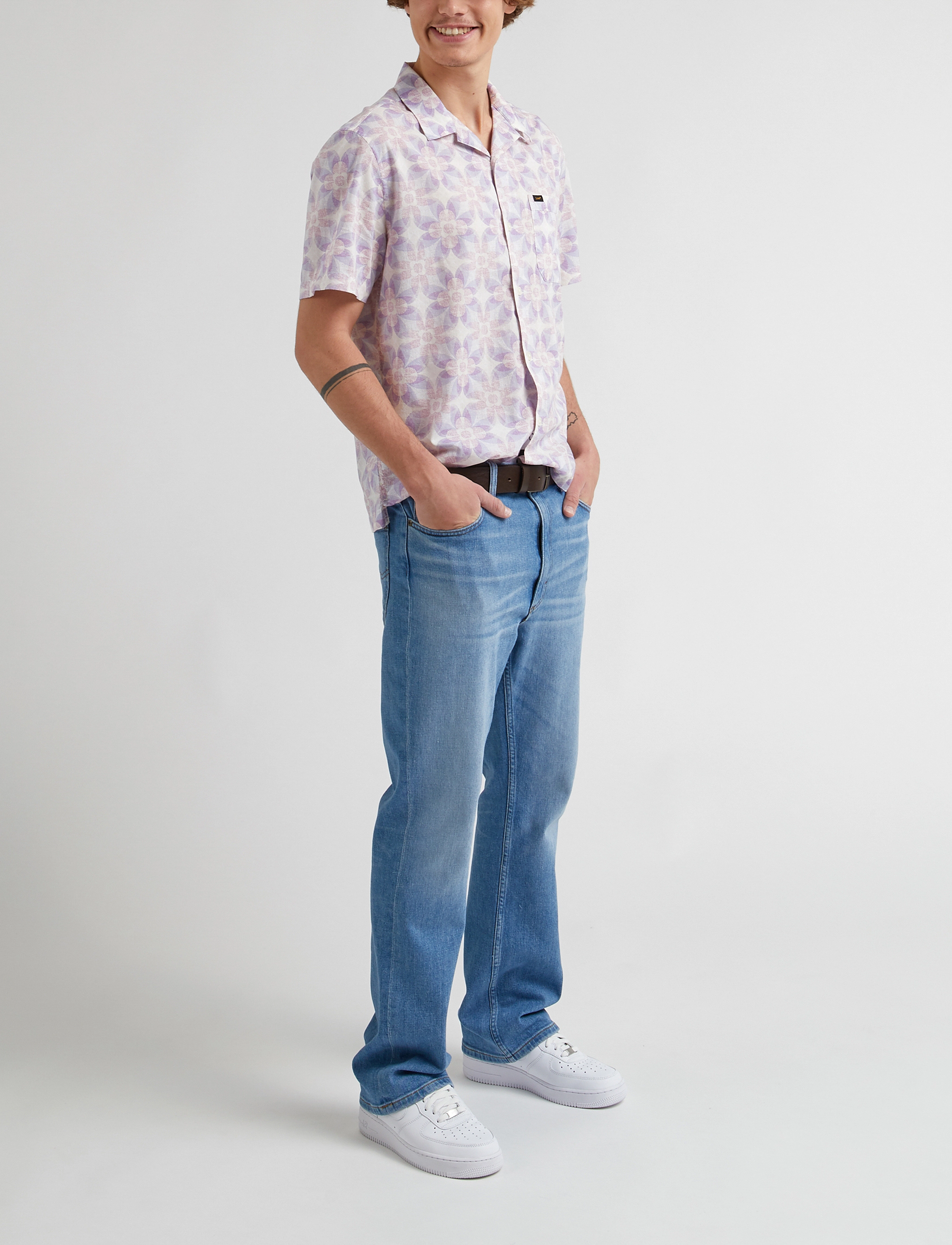 Lee Jeans - RESORT SHIRT - kortærmede skjorter - foggy gray - 4