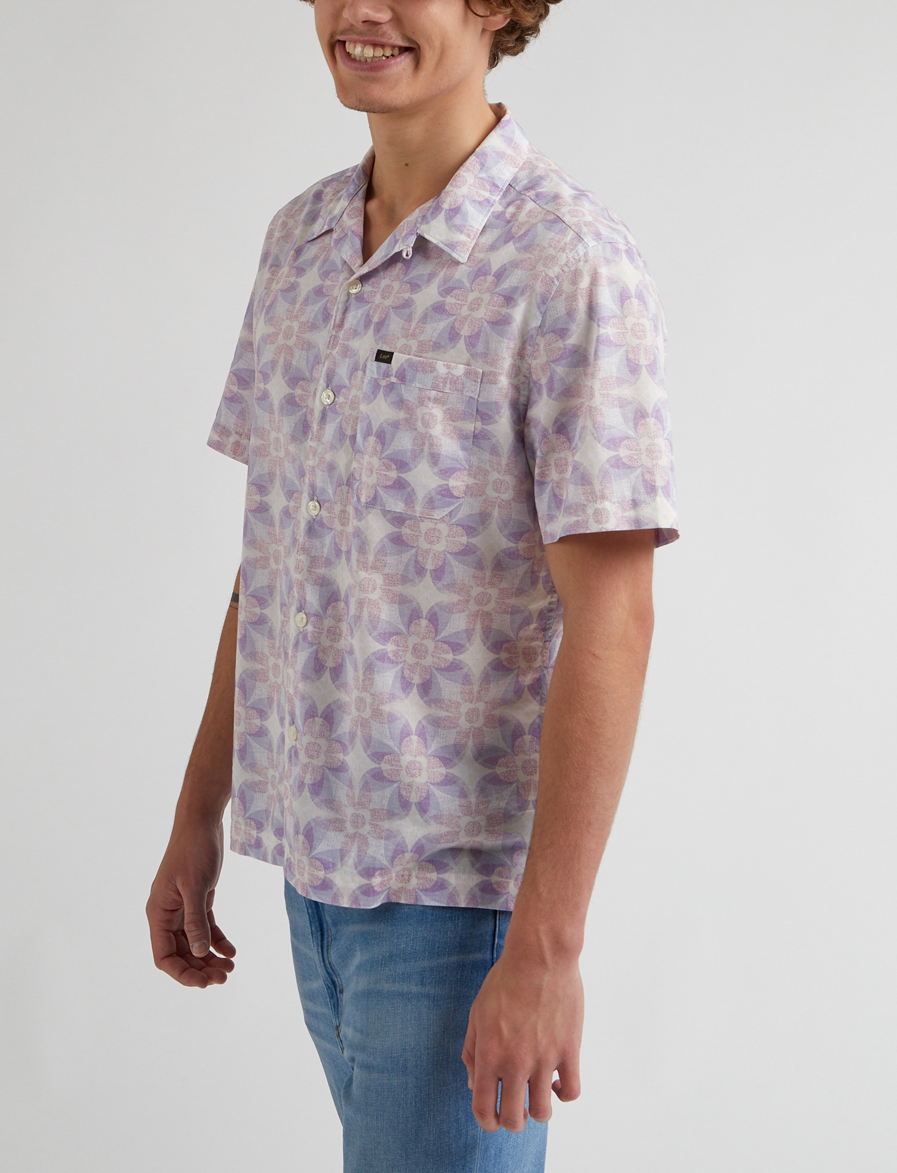 Lee Jeans - RESORT SHIRT - kortærmede skjorter - foggy gray - 5