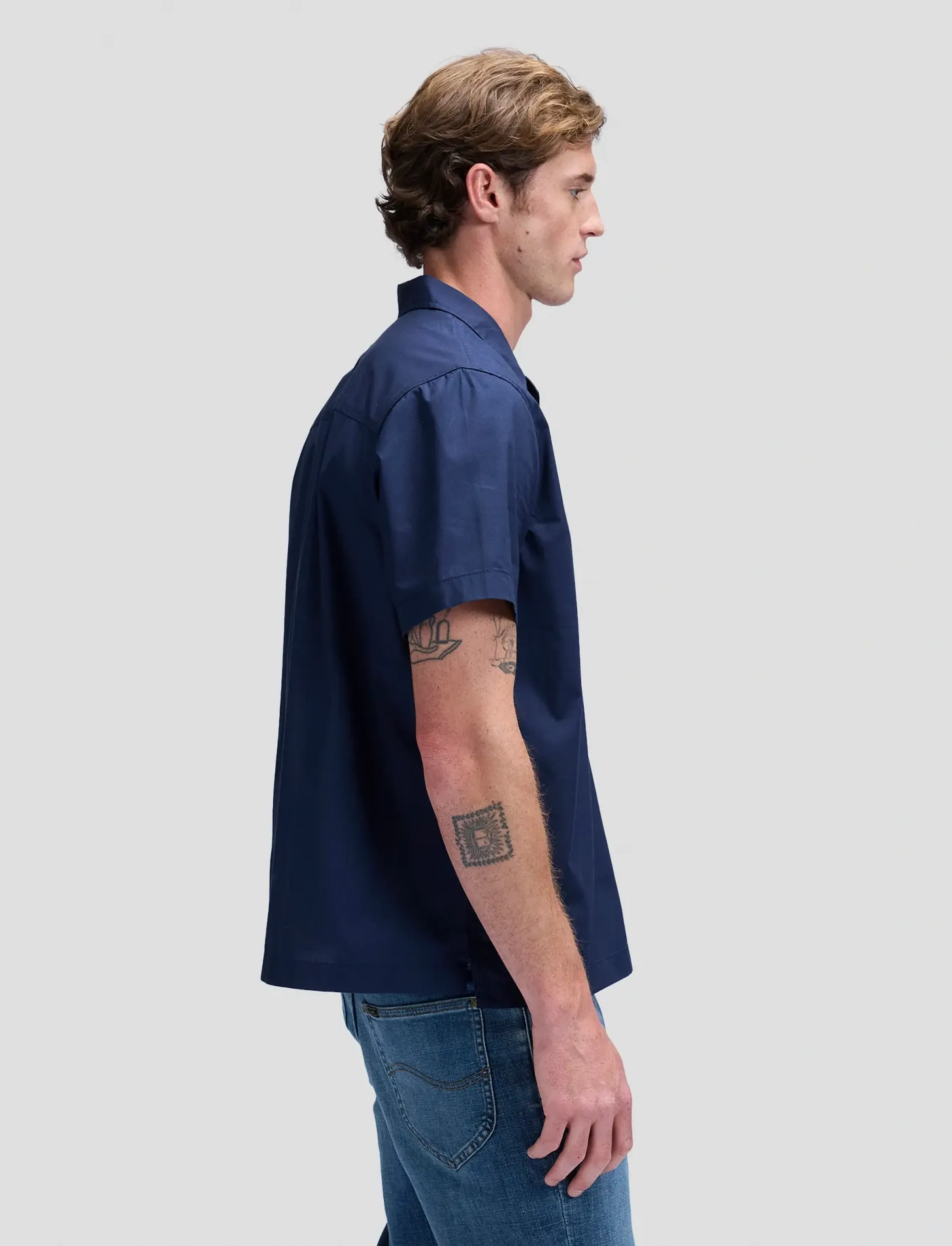Lee Jeans - RESORT SHIRT - kurzarmhemden - mood indigo - 4