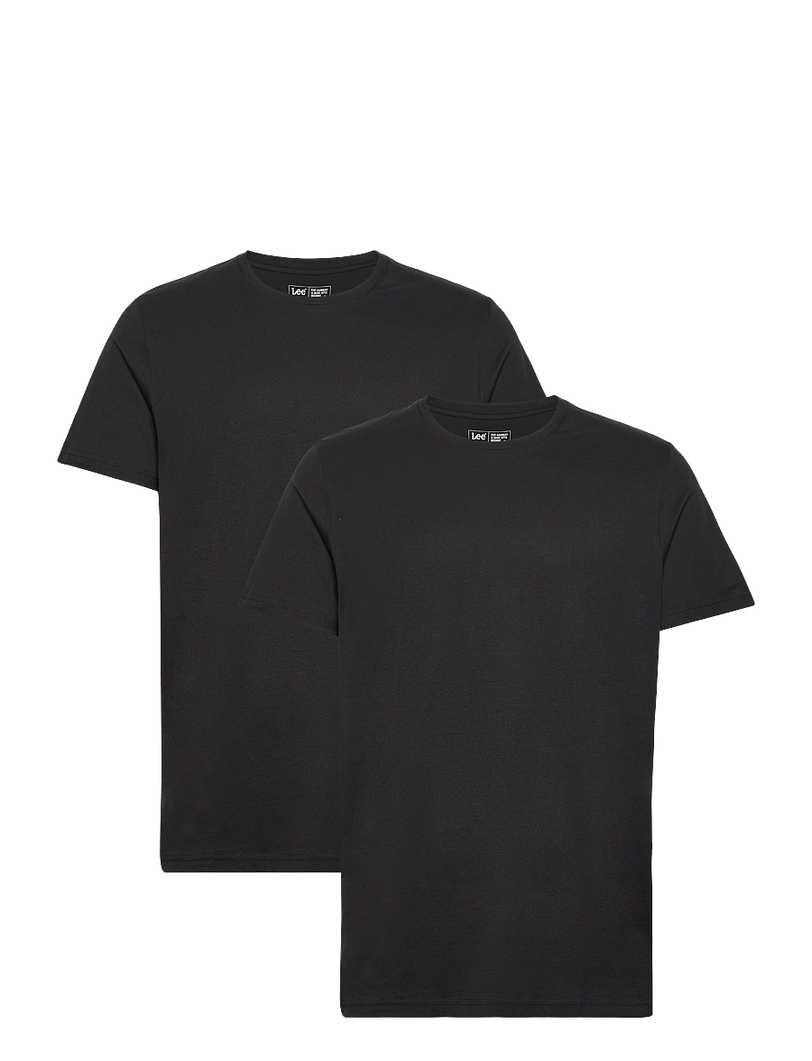Lee Jeans - TWIN PACK CREW - black - 0